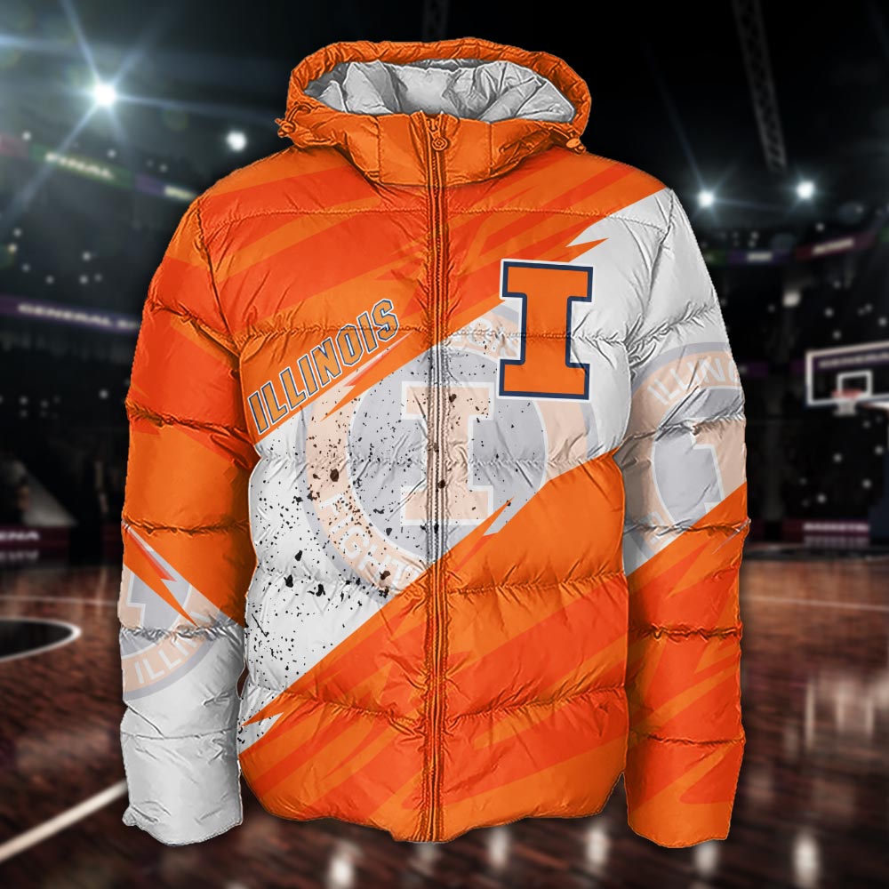 Illinois Fighting Illini All Over Print Apparel - Famjoys Illinois Fighting Illini All Over Print Apparel - Famjoys