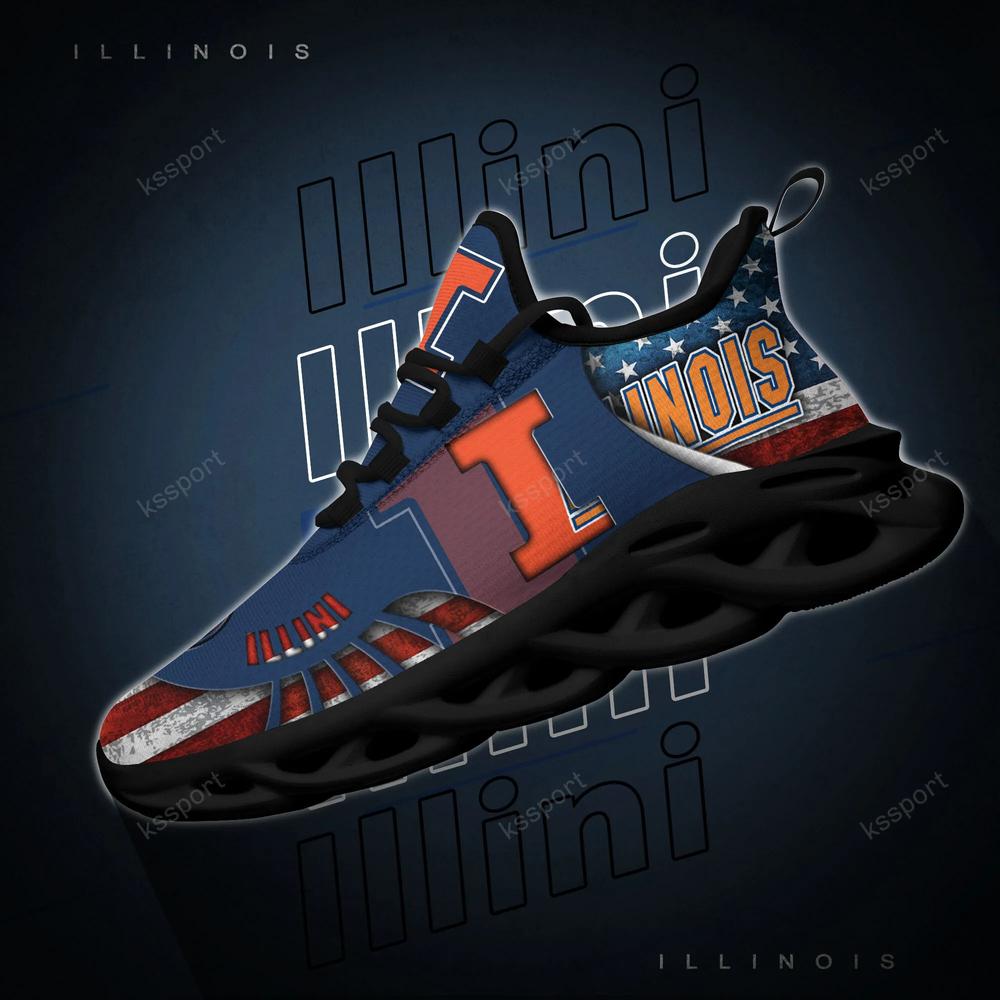 Illinois Fighting Illini Max Soul Clunky Shoes