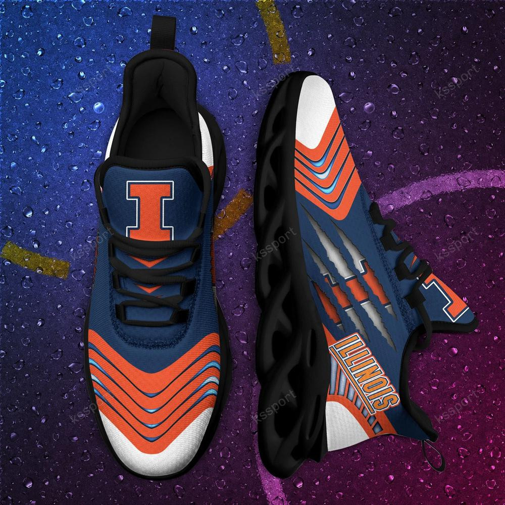 Illinois Fighting Illini Max Soul Sneakers Chunky - Famjoys Illinois Fighting Illini Max Soul Sneakers Chunky - Famjoys