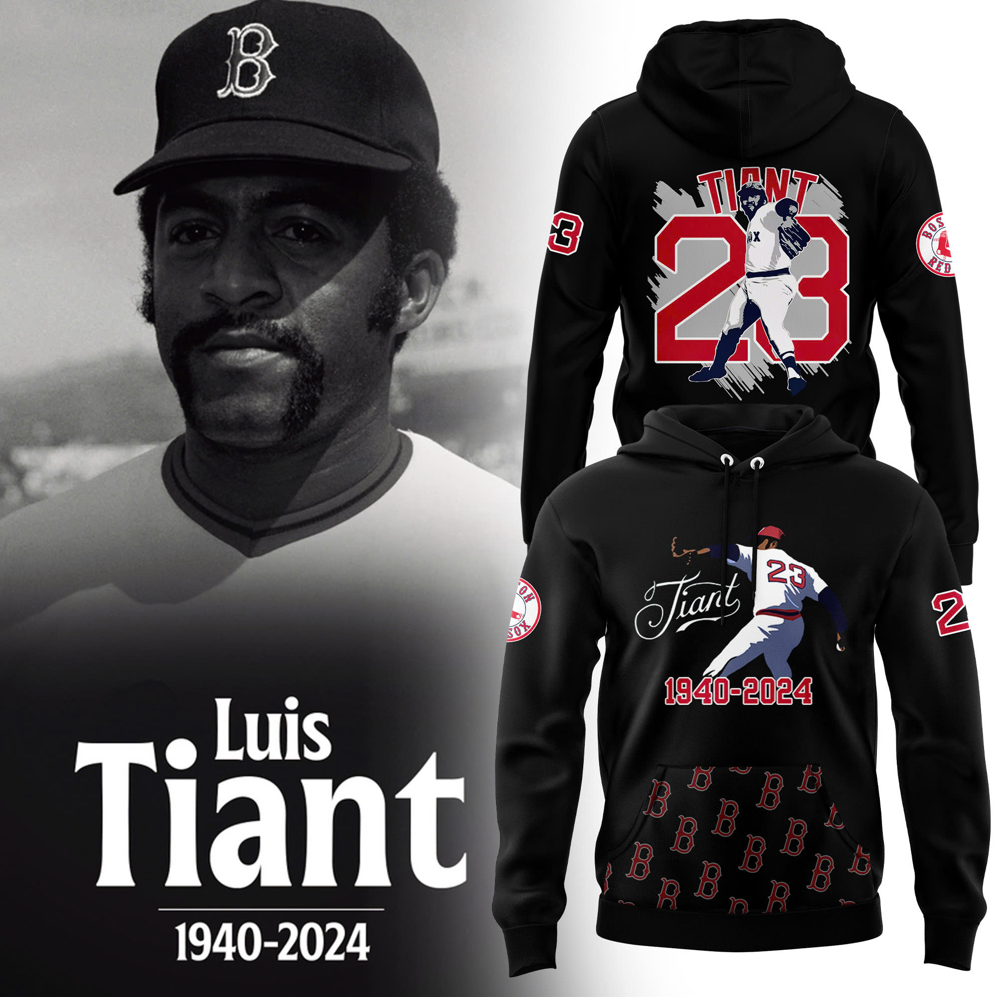 In Memory of Luis Tiant Special Hoodie - Famjoys In Memory of Luis Tiant Special Hoodie - Famjoys