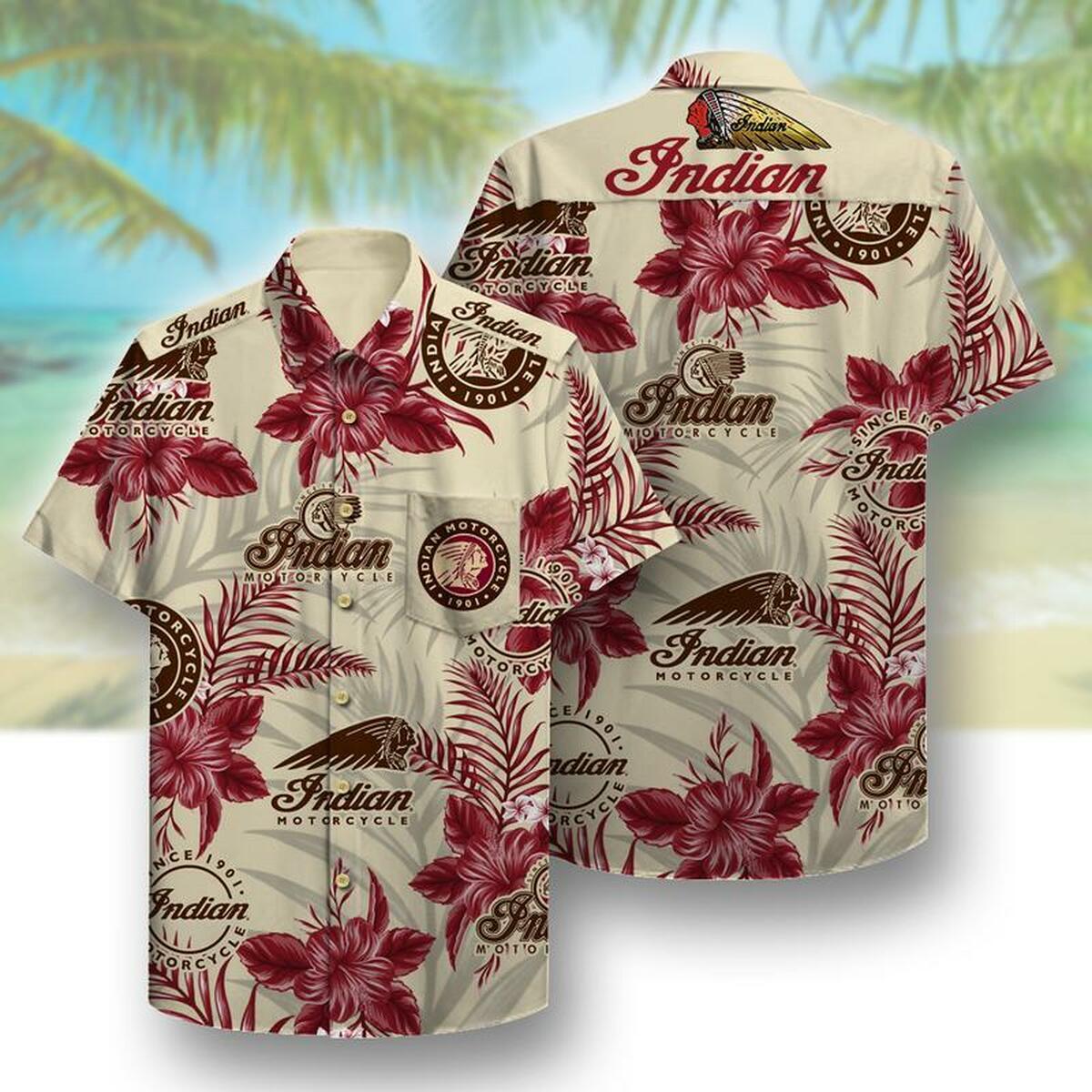Indian Beach Hawaii Hawaiian Shirt
