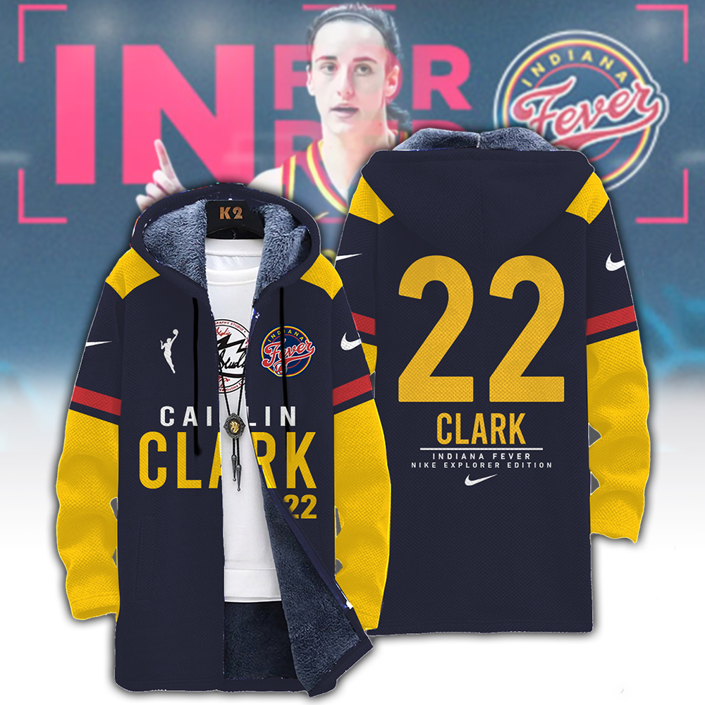 Indiana Fever Caitlin Clark Collections Fleece Wind Jacket s - Famjoys Indiana Fever Caitlin Clark Collections Fleece Wind Jacket s - Famjoys