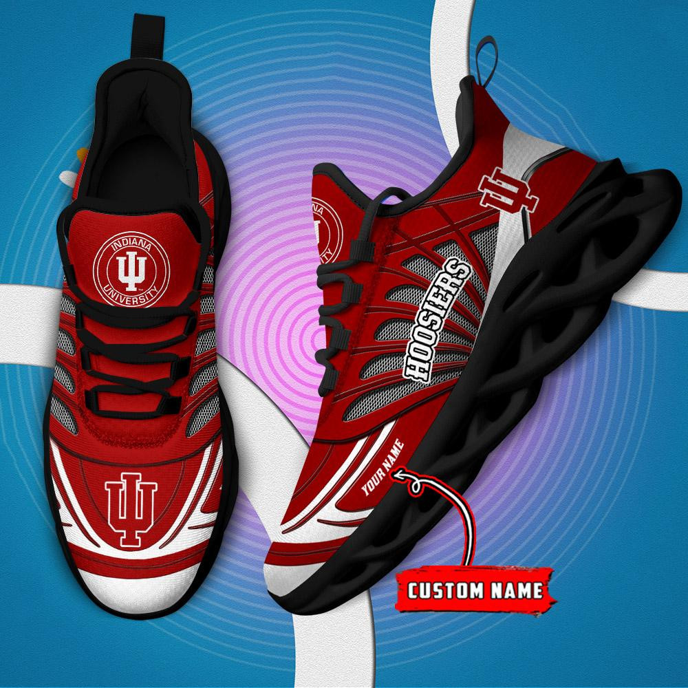 Indiana Hoosiers Custom Name Max Soul Shoes - Famjoys Indiana Hoosiers Custom Name Max Soul Shoes - Famjoys