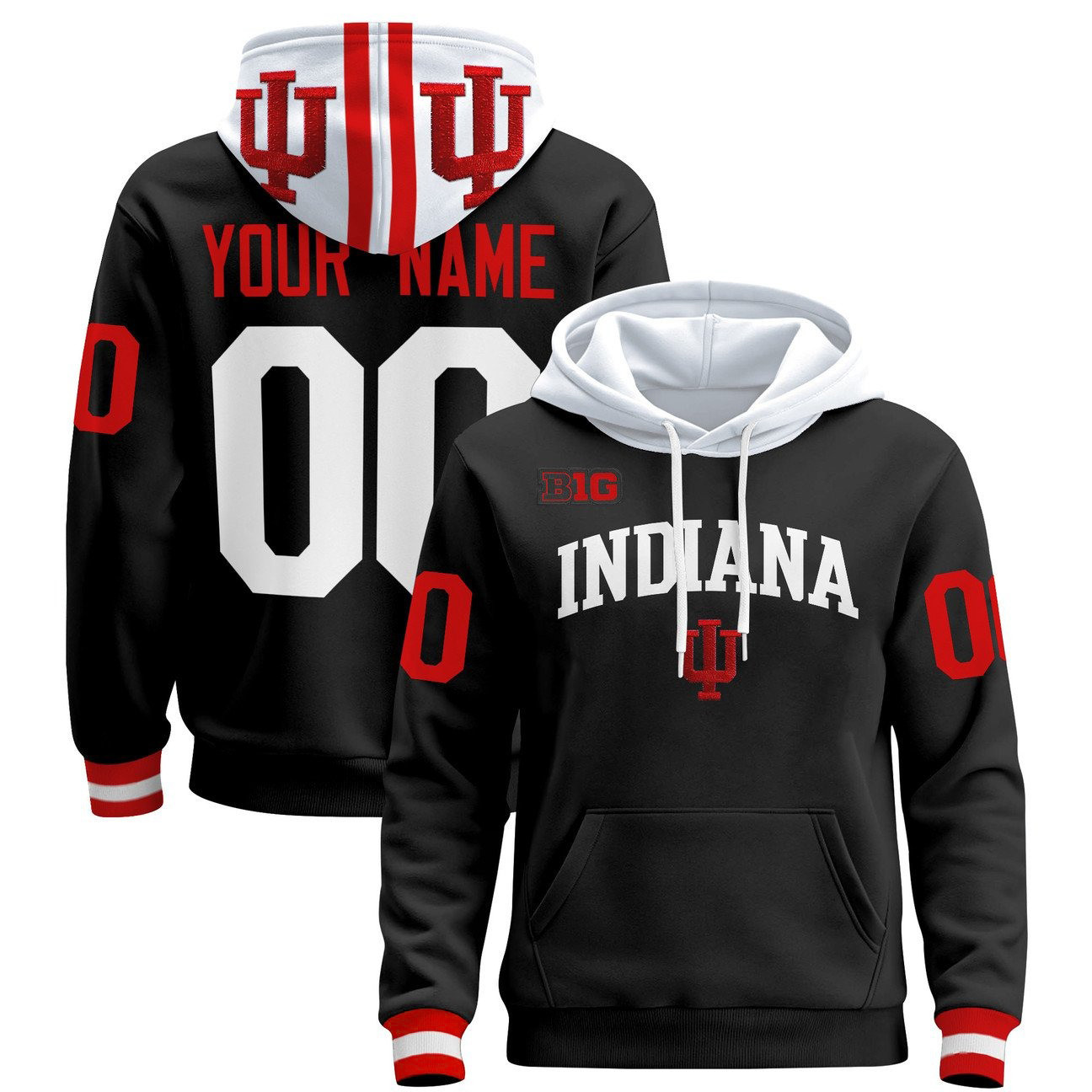 Indiana Hoosiers Football Hoodie - Famjoys Indiana Hoosiers Football Hoodie - Famjoys