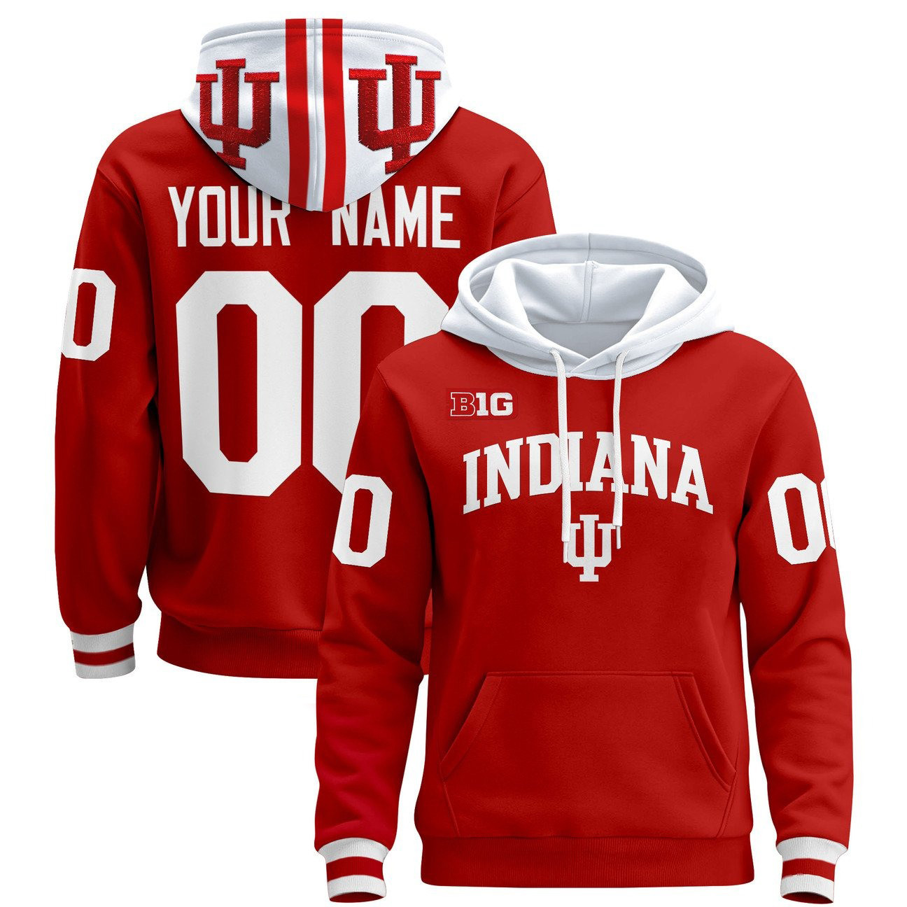 Indiana Hoosiers Football Hoodie - Famjoys Indiana Hoosiers Football Hoodie - Famjoys