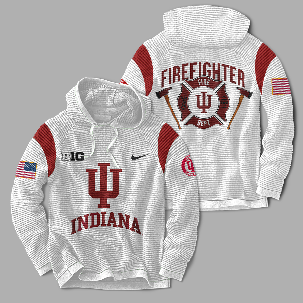Indiana Hoosiers football x Firefighter Appreciation Night Premium Hoodie - Famjoys Indiana Hoosiers football x Firefighter Appreciation Night Premium Hoodie - Famjoys