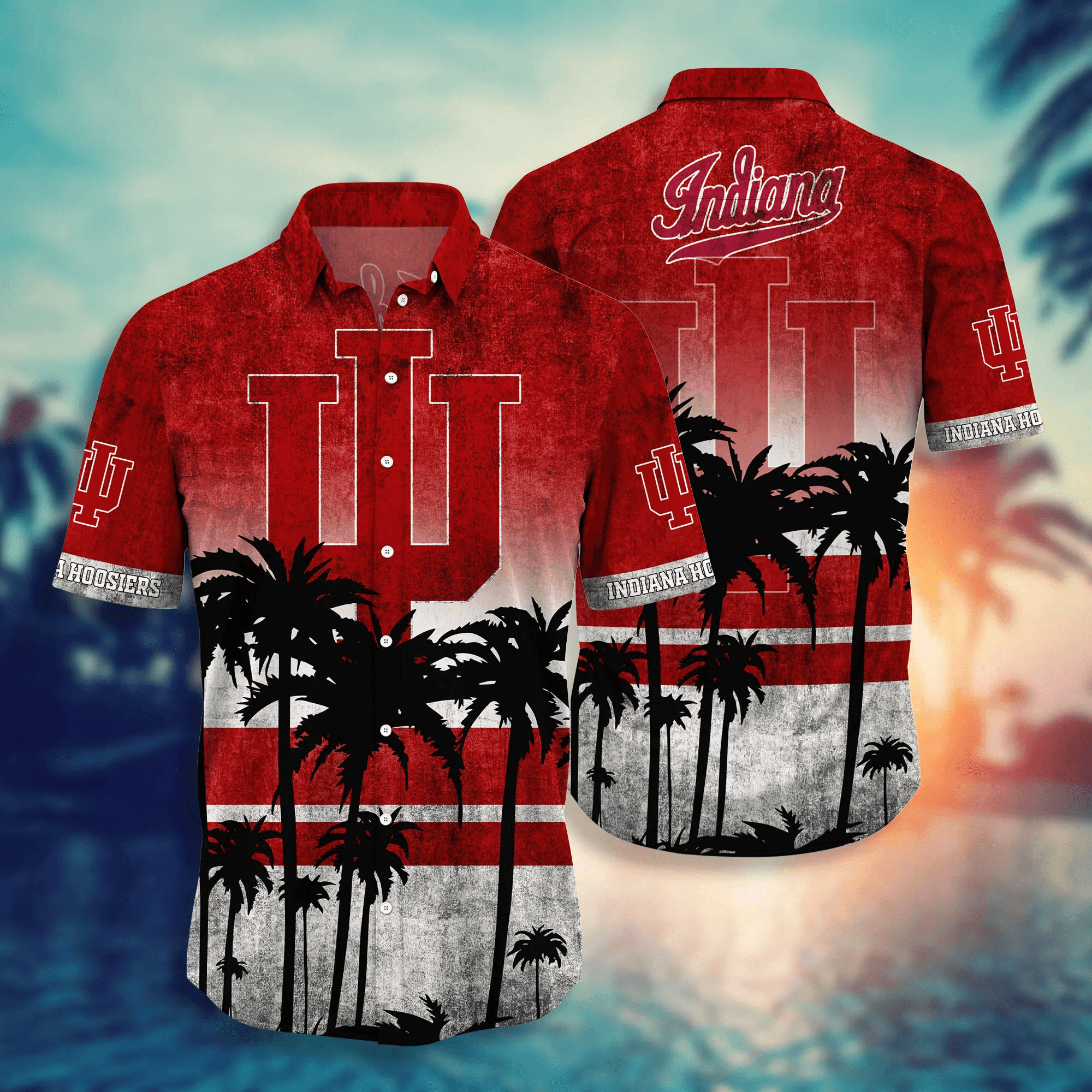 Indiana Hoosiers Hawaii Apparel - Famjoys Indiana Hoosiers Hawaii Apparel - Famjoys