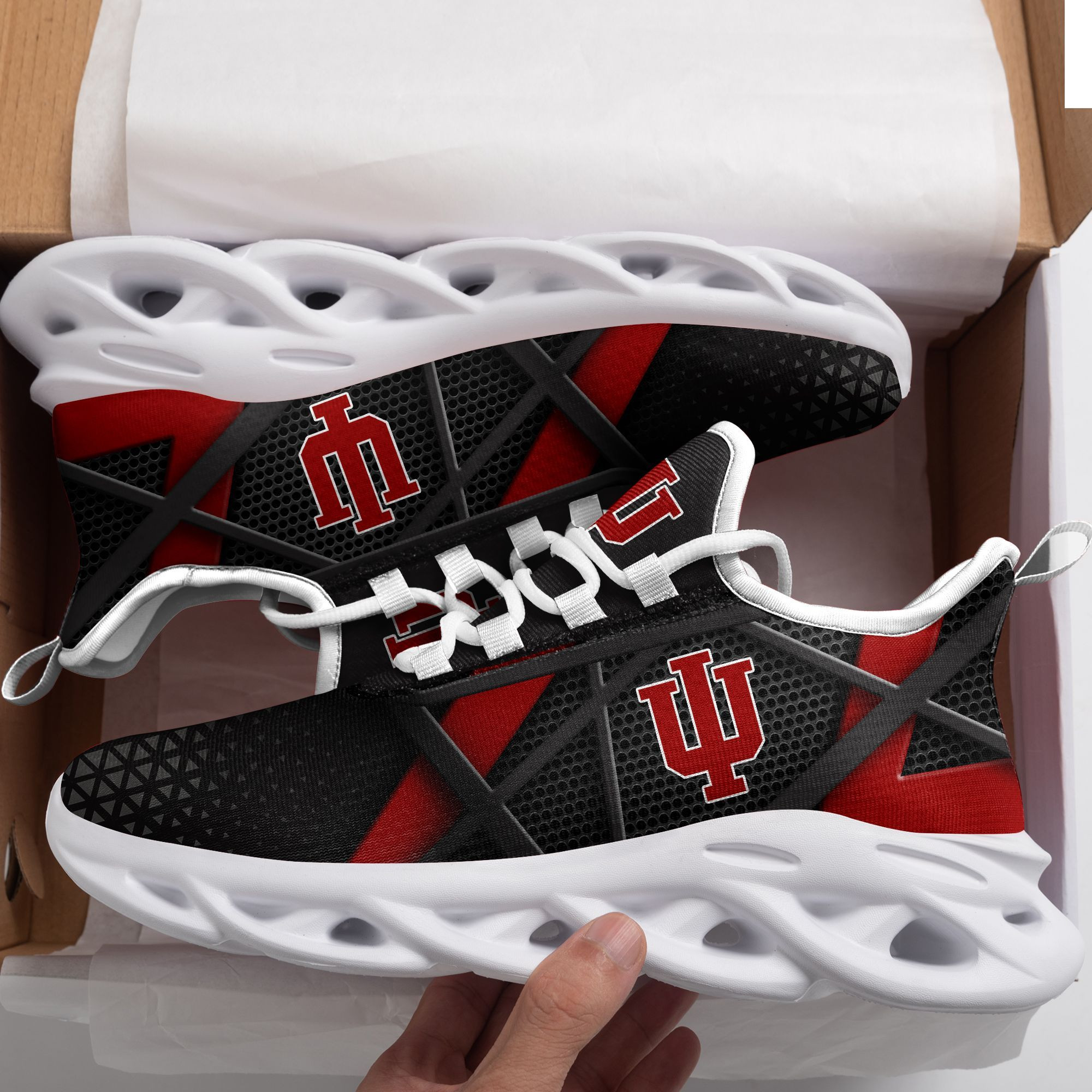 Indiana Hoosiers Max Soul Sneakers Shoes - Famjoys Indiana Hoosiers Max Soul Sneakers Shoes - Famjoys