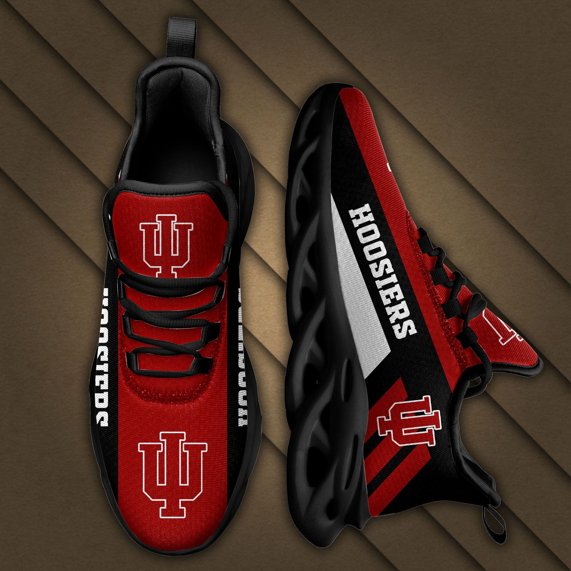 Indiana Hoosiers Max Soul Sneakers Shoes - Famjoys Indiana Hoosiers Max Soul Sneakers Shoes - Famjoys