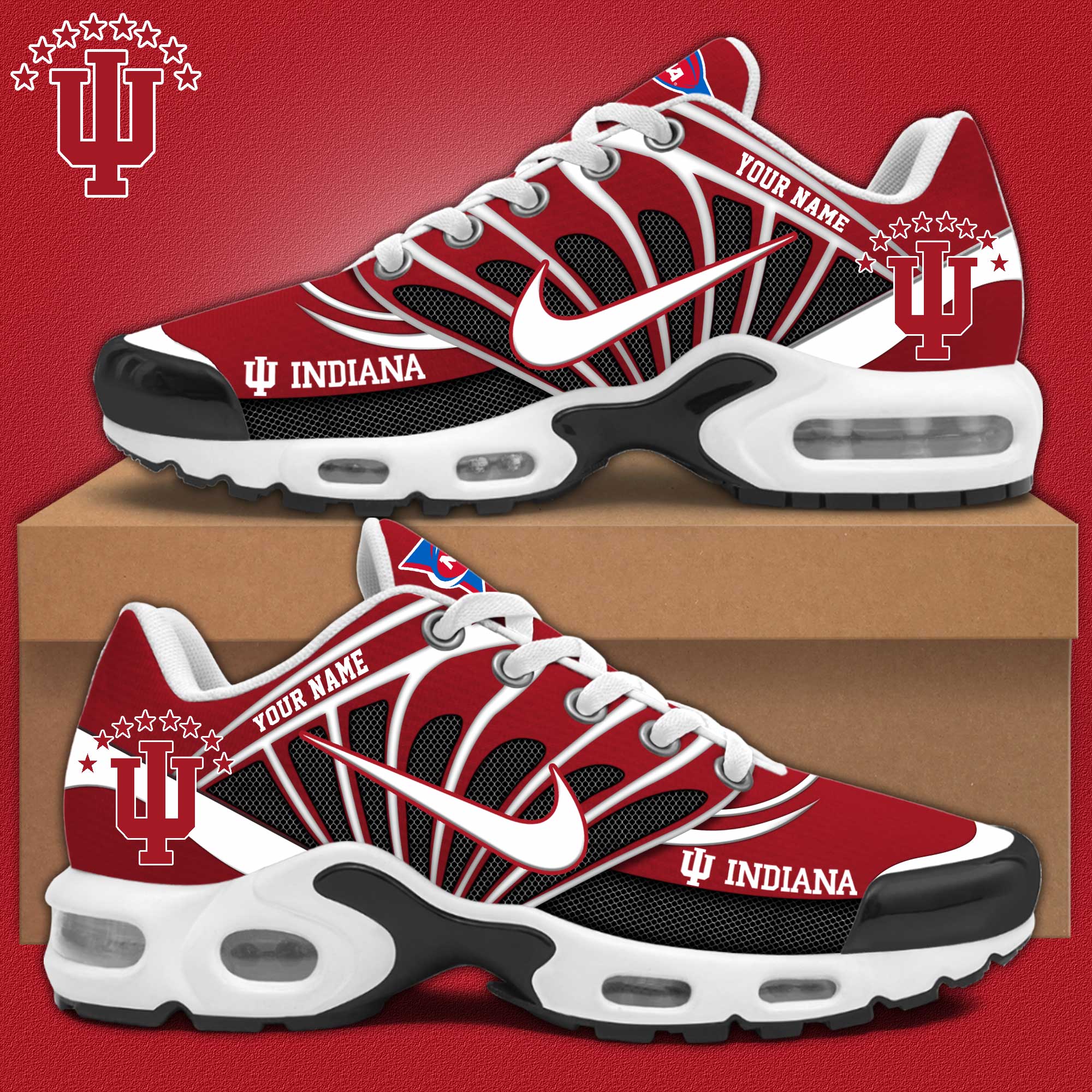 Indiana Hoosiers Personalized Shoes - Famjoys Indiana Hoosiers Personalized Shoes - Famjoys