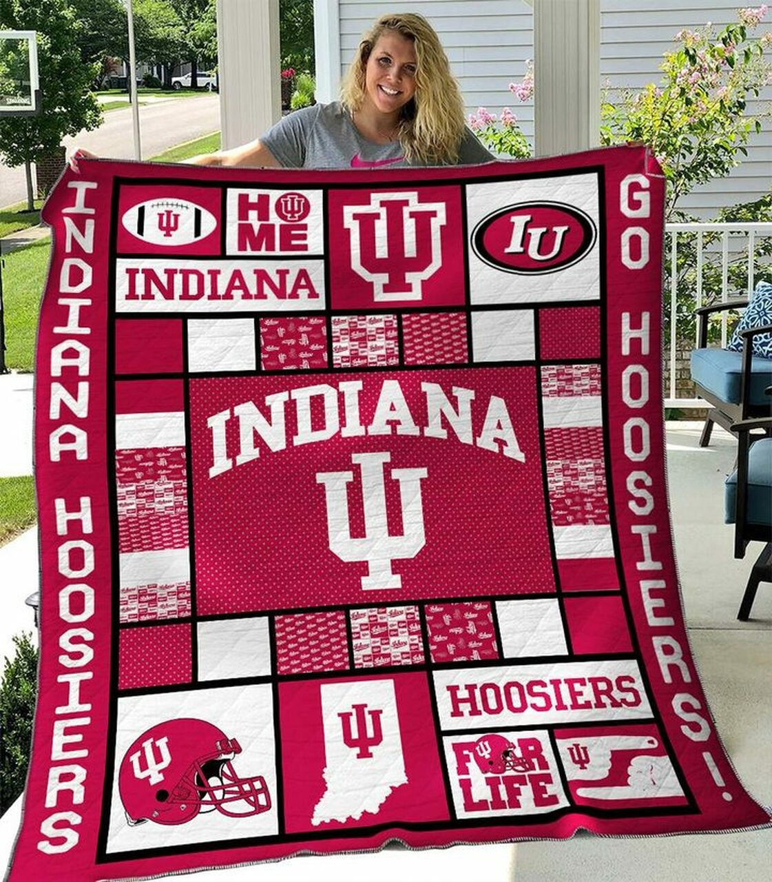 Indiana Hoosiers Quilt Blanket #434 - Famjoys Indiana Hoosiers Quilt Blanket #434 - Famjoys