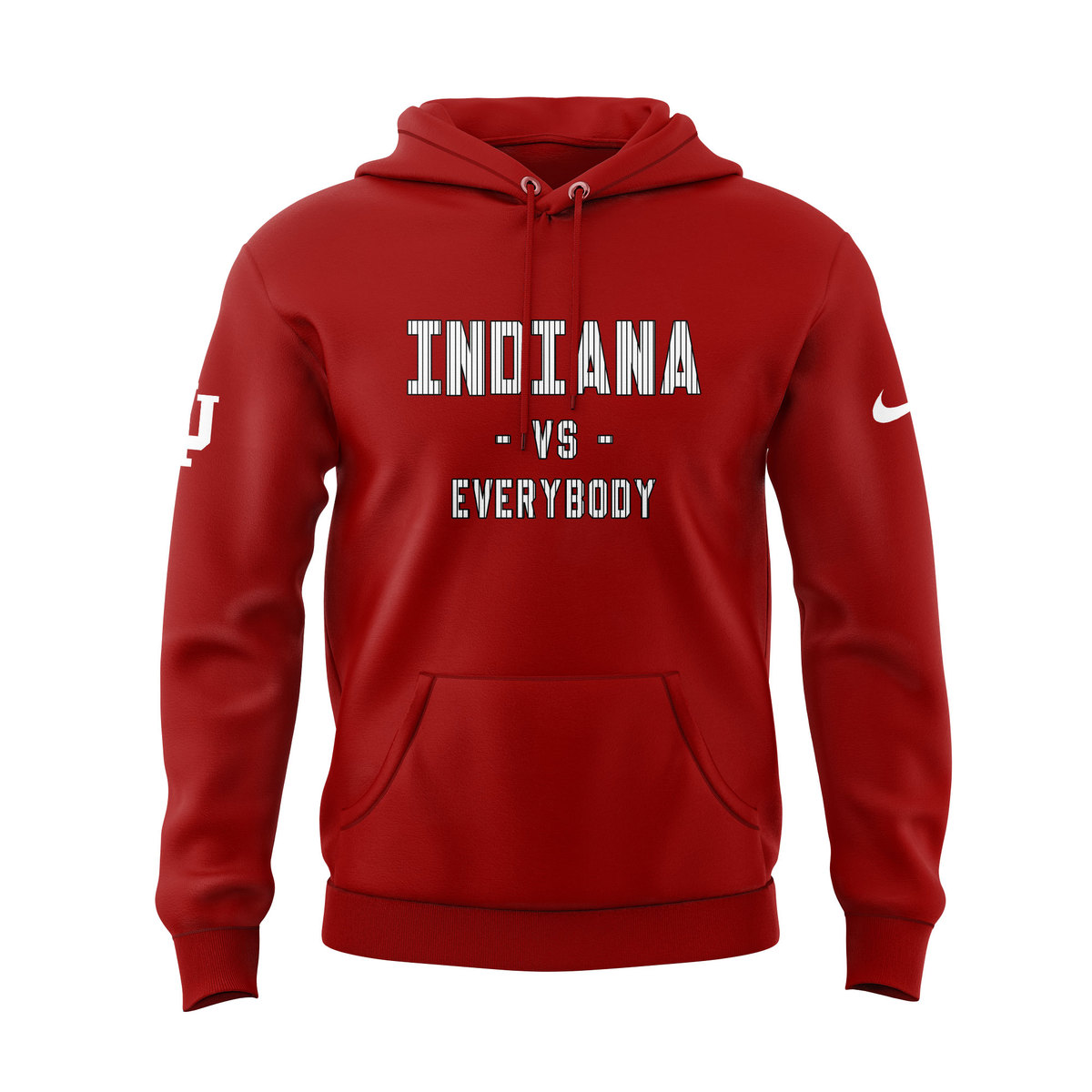 Indiana Men Basketball vs Everybody Red Hoodie NT18102407ID10DS11 - Famjoys Indiana Men Basketball vs Everybody Red Hoodie NT18102407ID10DS11 - Famjoys