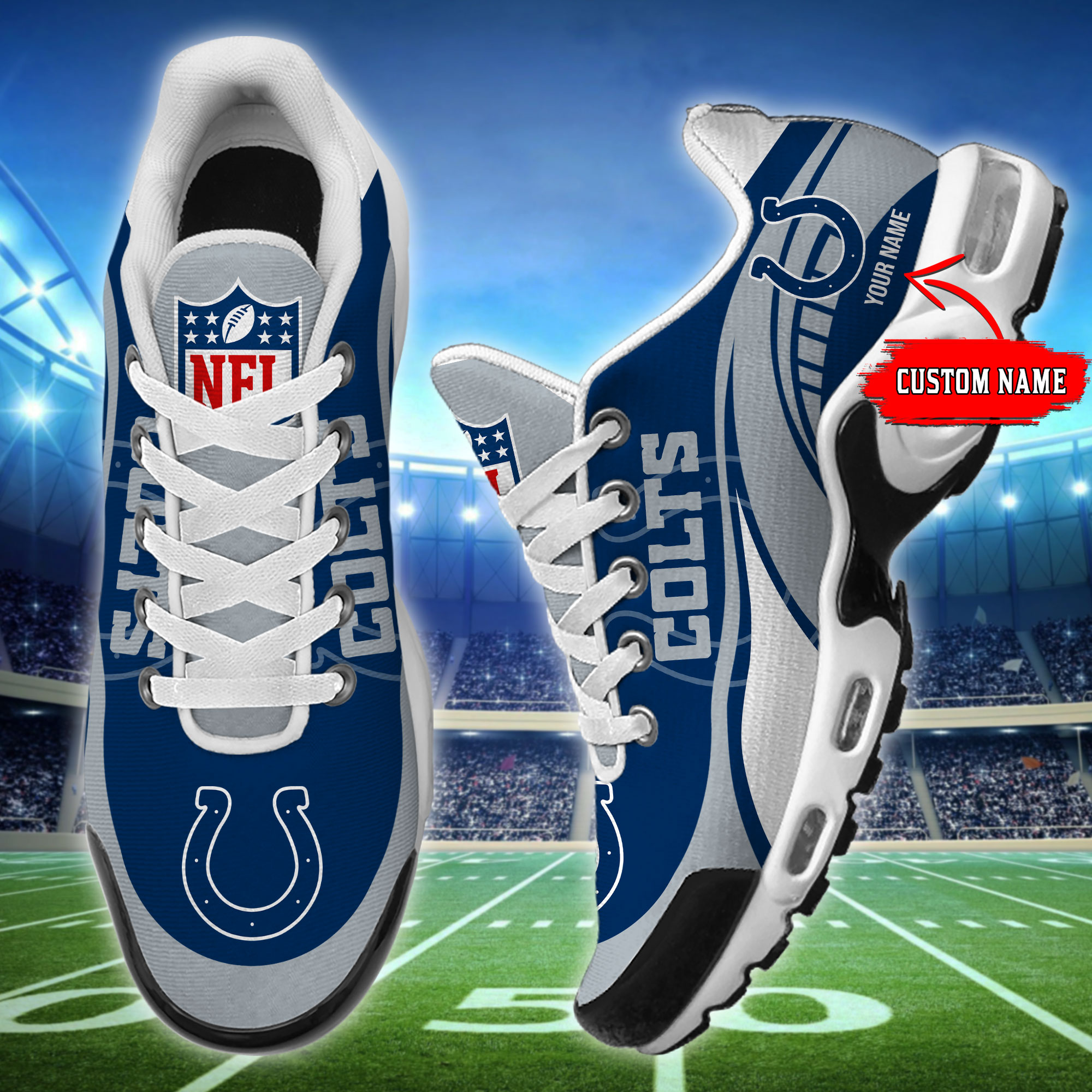 Indianapolis Colts-32 Teams TN H56 SHOES Cool Gift-SP18082346ID02 - Famjoys Indianapolis Colts-32 Teams TN H56 SHOES Cool Gift-SP18082346ID02 - Famjoys