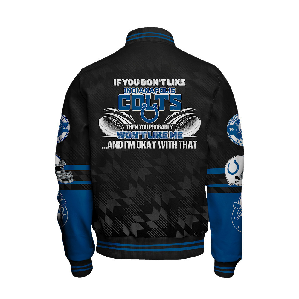 Indianapolis Colts American Football Conference Unisex Varsity Jacket V12 - Famjoys Indianapolis Colts American Football Conference Unisex Varsity Jacket V12 - Famjoys