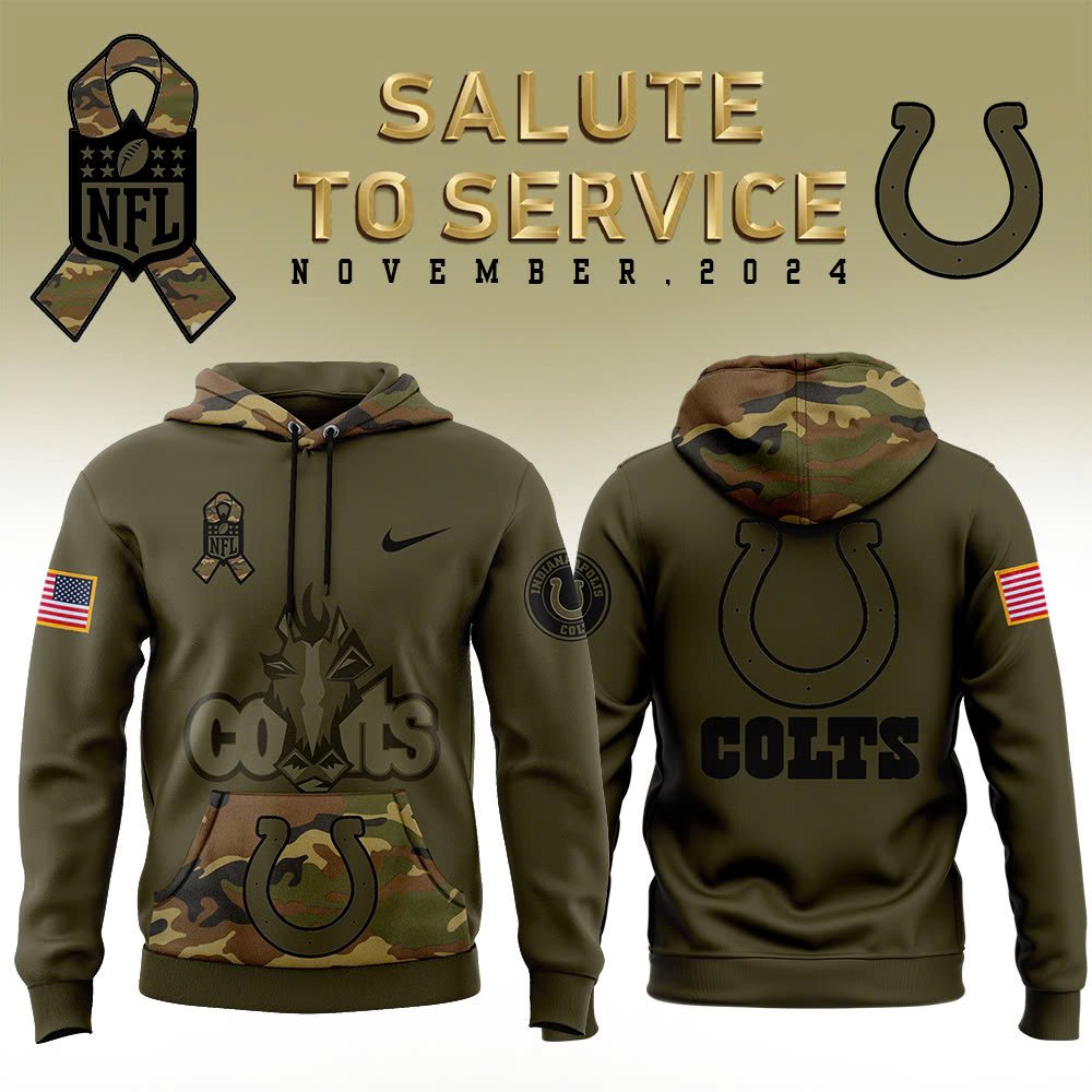 Indianapolis Colts Camo Salute to Service Club Fleece Pullover Hoodie V2 - Famjoys Indianapolis Colts Camo Salute to Service Club Fleece Pullover Hoodie V2 - Famjoys