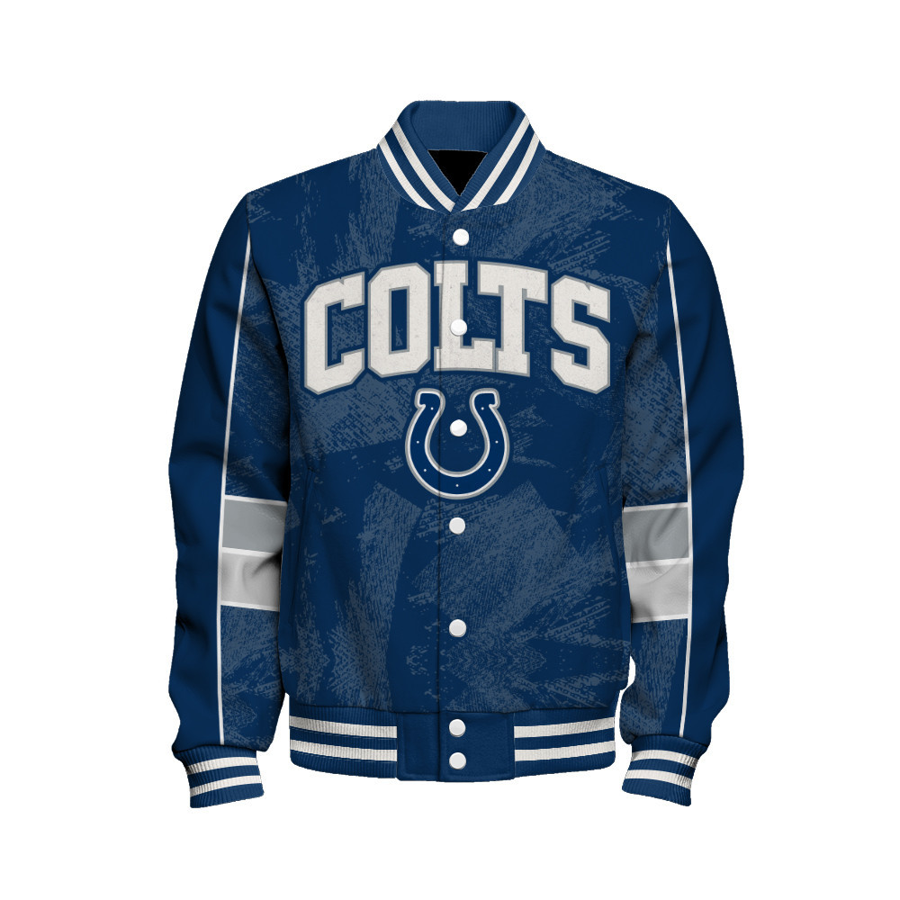 Indianapolis Colts - Cheering Symbols Unisex Varsity Jacket - Famjoys Indianapolis Colts - Cheering Symbols Unisex Varsity Jacket - Famjoys