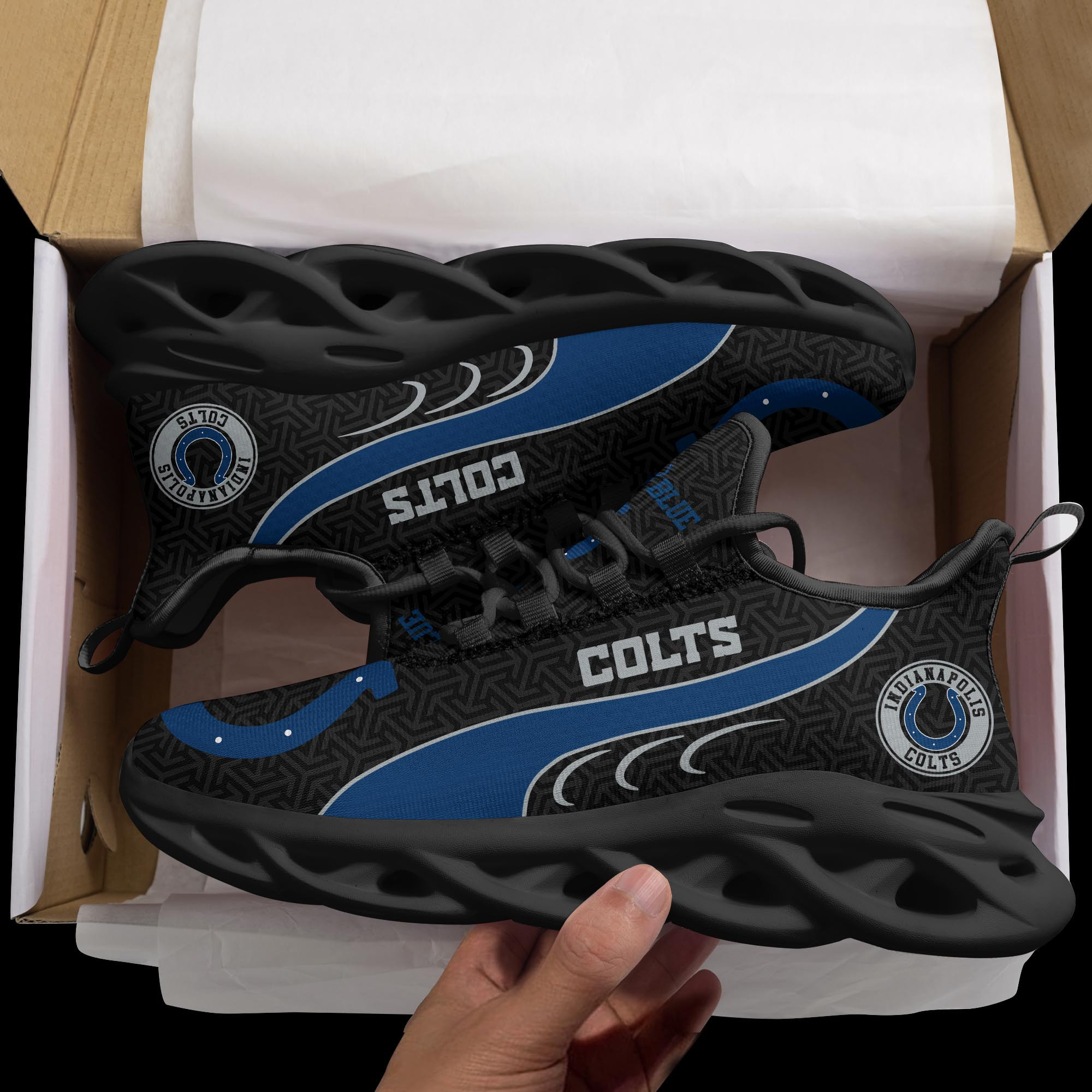 Indianapolis Colts Clunky Shoes T-42107 - Famjoys Indianapolis Colts Clunky Shoes T-42107 - Famjoys