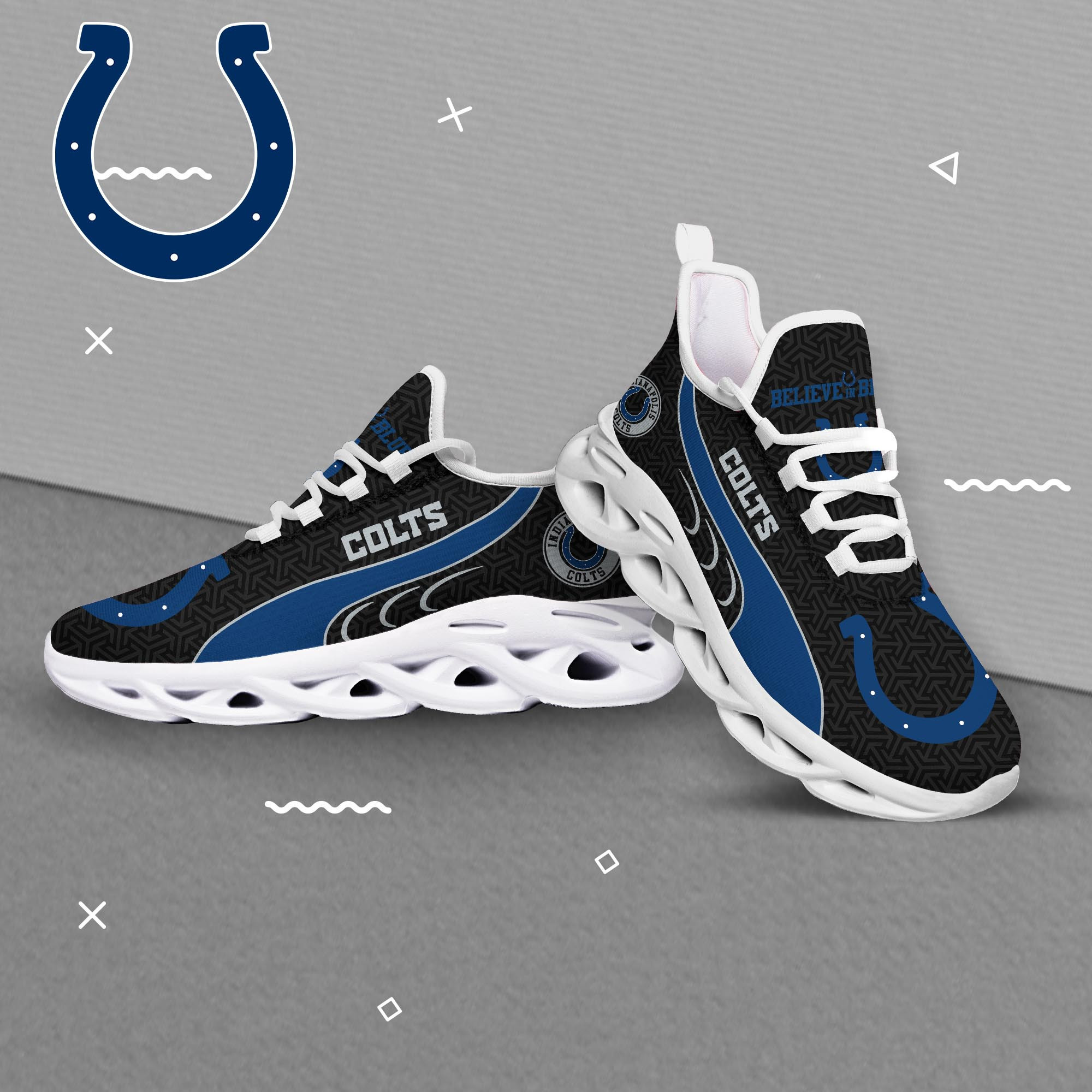 Indianapolis Colts Clunky Shoes T-42107 - Famjoys Indianapolis Colts Clunky Shoes T-42107 - Famjoys