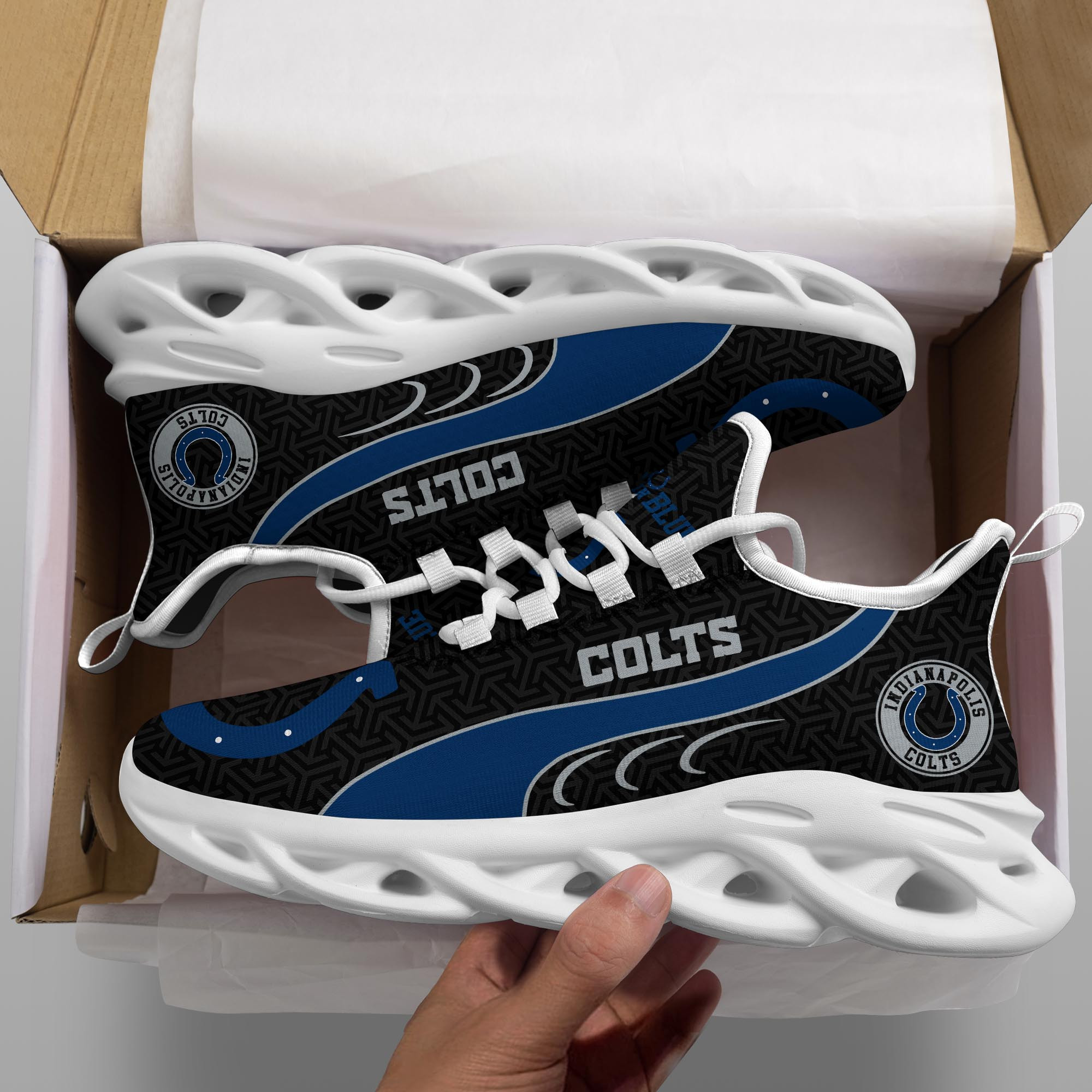 Indianapolis Colts Clunky Shoes T-42107 - Famjoys Indianapolis Colts Clunky Shoes T-42107 - Famjoys