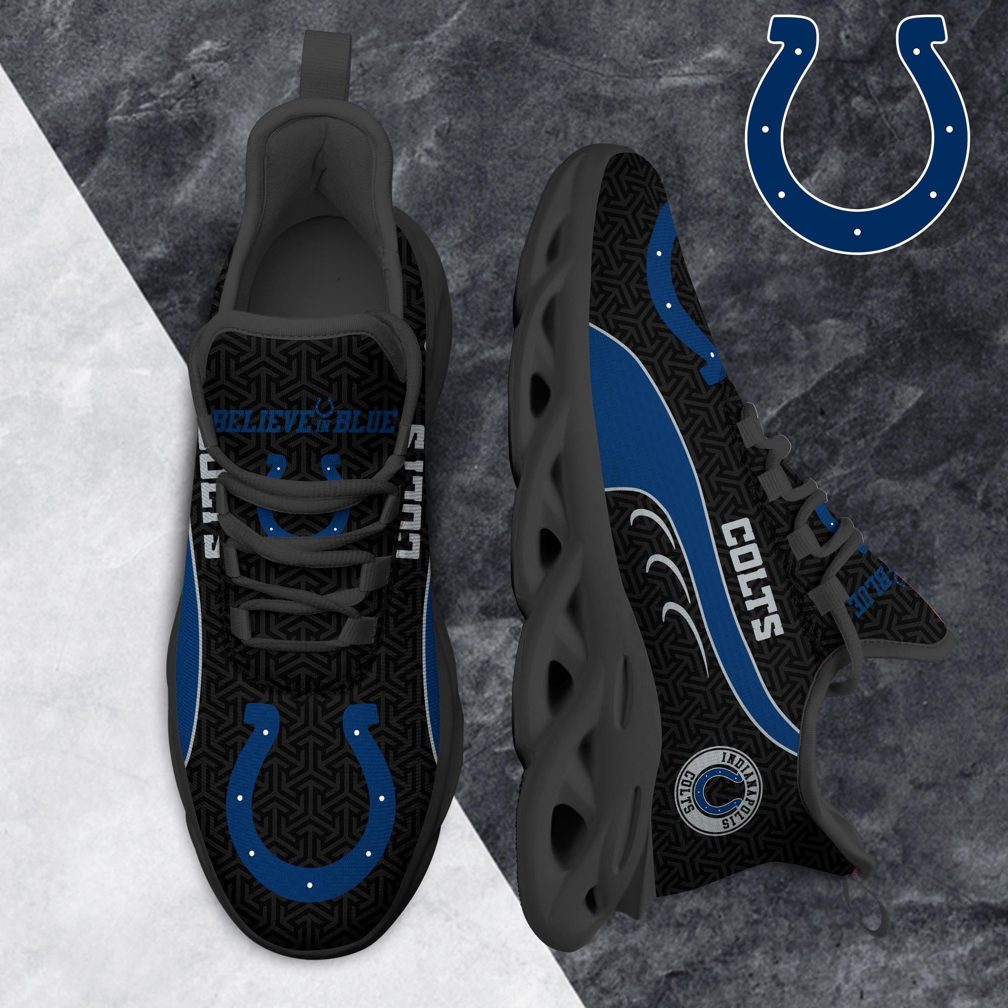 Indianapolis Colts Clunky Shoes T-42107 - Famjoys Indianapolis Colts Clunky Shoes T-42107 - Famjoys