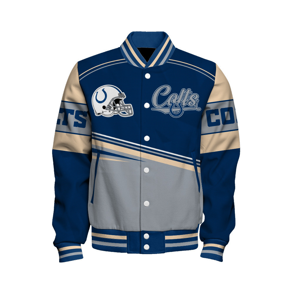 Indianapolis Colts - Dare To Be Different Unisex Varsity Jacket - Famjoys Indianapolis Colts - Dare To Be Different Unisex Varsity Jacket - Famjoys