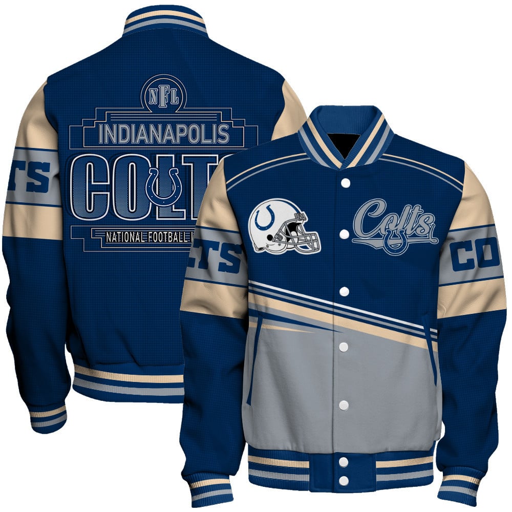 Indianapolis Colts - Dare To Be Different Unisex Varsity Jacket - Famjoys Indianapolis Colts - Dare To Be Different Unisex Varsity Jacket - Famjoys