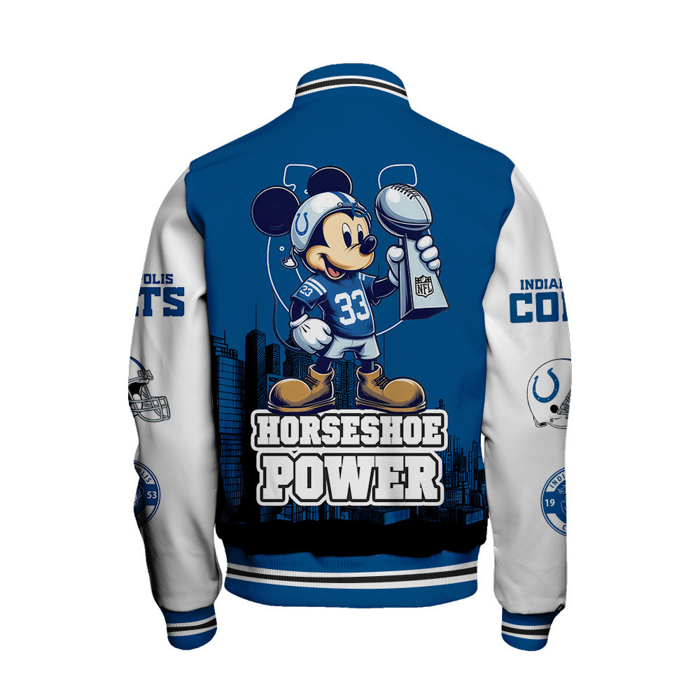Indianapolis Colts National Football League Varsity Jacket STM V5 - Famjoys Indianapolis Colts National Football League Varsity Jacket STM V5 - Famjoys