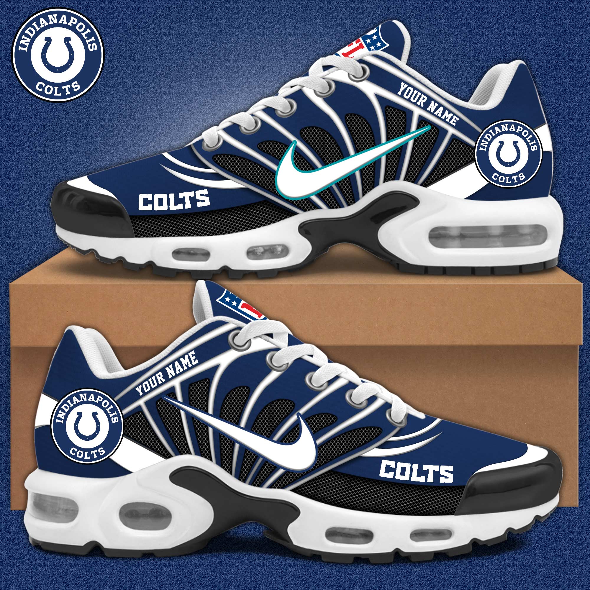 Indianapolis Colts Personalized Shoes - Famjoys Indianapolis Colts Personalized Shoes - Famjoys