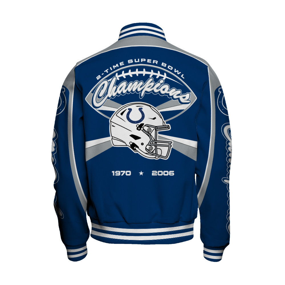 Indianapolis Colts Super Bowl Champions We'll Always Be Together Varsity Jacket - Famjoys Indianapolis Colts Super Bowl Champions We'll Always Be Together Varsity Jacket - Famjoys