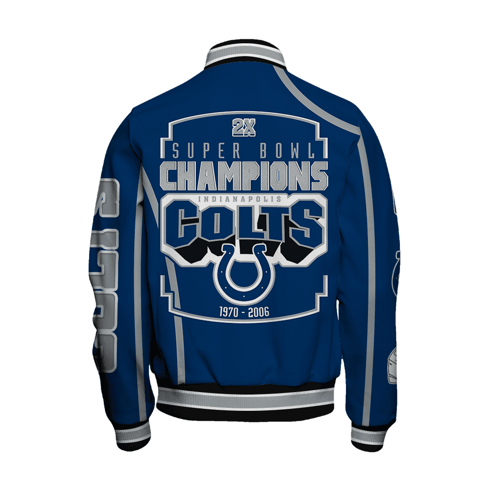 Indianapolis Colts Super Bowl Champions Winning Spirit Varsity Jacket - Famjoys Indianapolis Colts Super Bowl Champions Winning Spirit Varsity Jacket - Famjoys