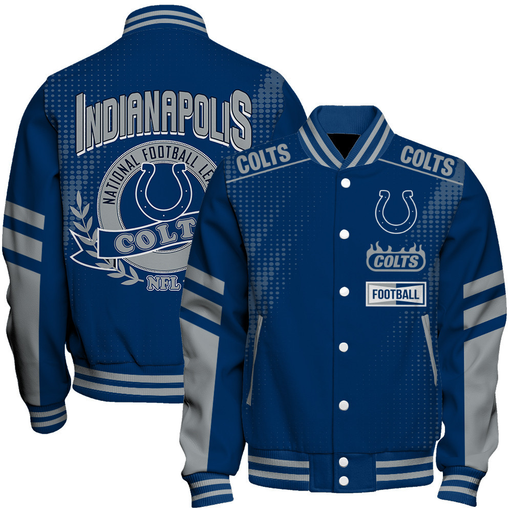 Indianapolis Colts - The Light Of The Star Unisex Varsity Jacket - Famjoys Indianapolis Colts - The Light Of The Star Unisex Varsity Jacket - Famjoys