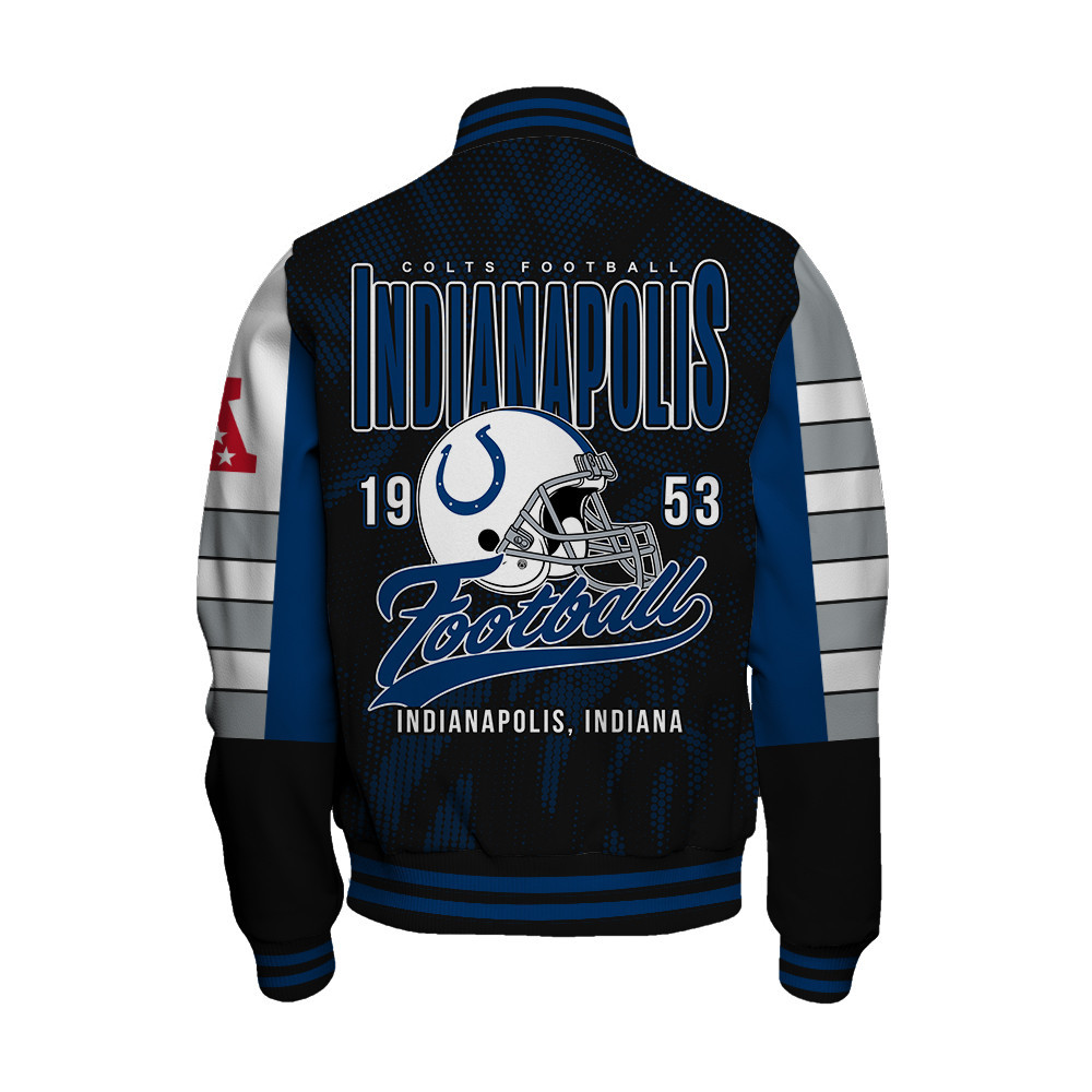 Indianapolis Colts - Wear Your Passion Unisex Varsity Jacket - Famjoys Indianapolis Colts - Wear Your Passion Unisex Varsity Jacket - Famjoys