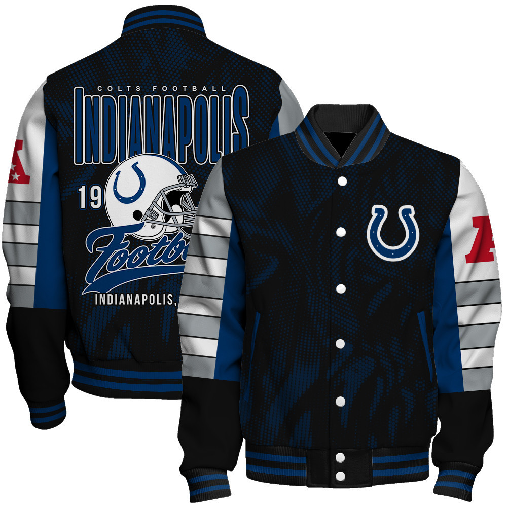 Indianapolis Colts - Wear Your Passion Unisex Varsity Jacket - Famjoys Indianapolis Colts - Wear Your Passion Unisex Varsity Jacket - Famjoys