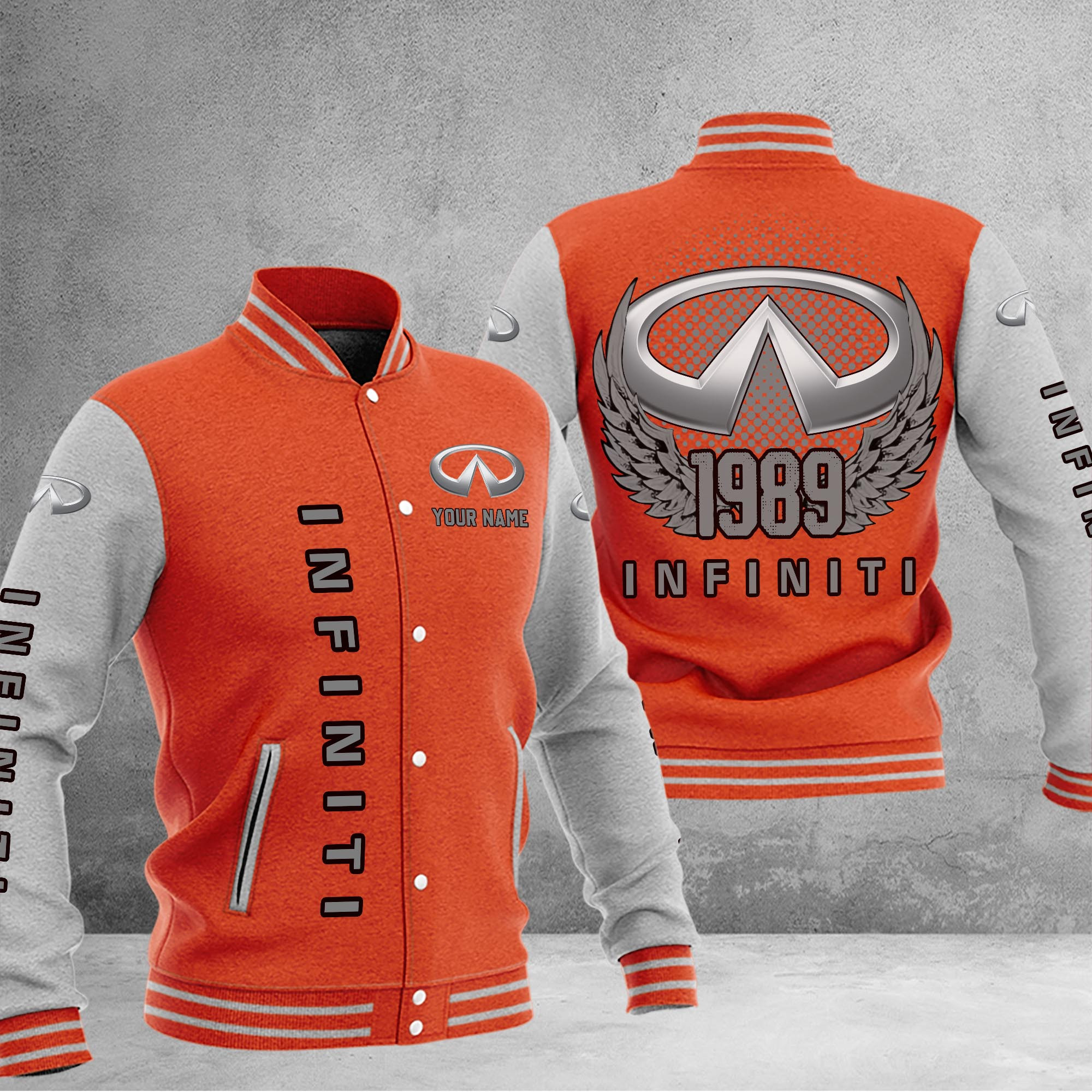 Infiniti DMHJ1049 Baseball Jacket Multicolor - Famjoys Infiniti DMHJ1049 Baseball Jacket Multicolor - Famjoys