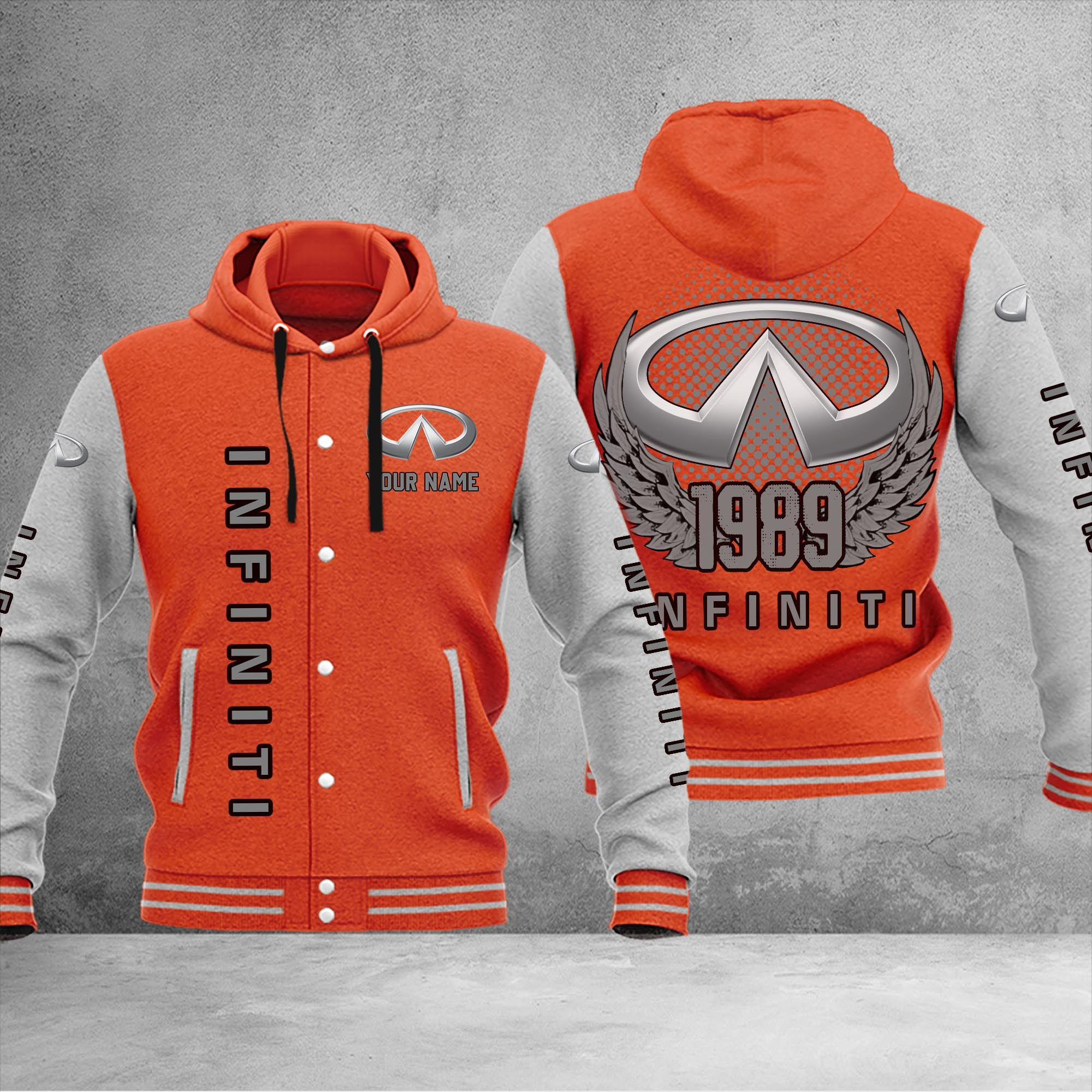 Infiniti DMHJ1049 Baseball Jacket Multicolor - Famjoys Infiniti DMHJ1049 Baseball Jacket Multicolor - Famjoys