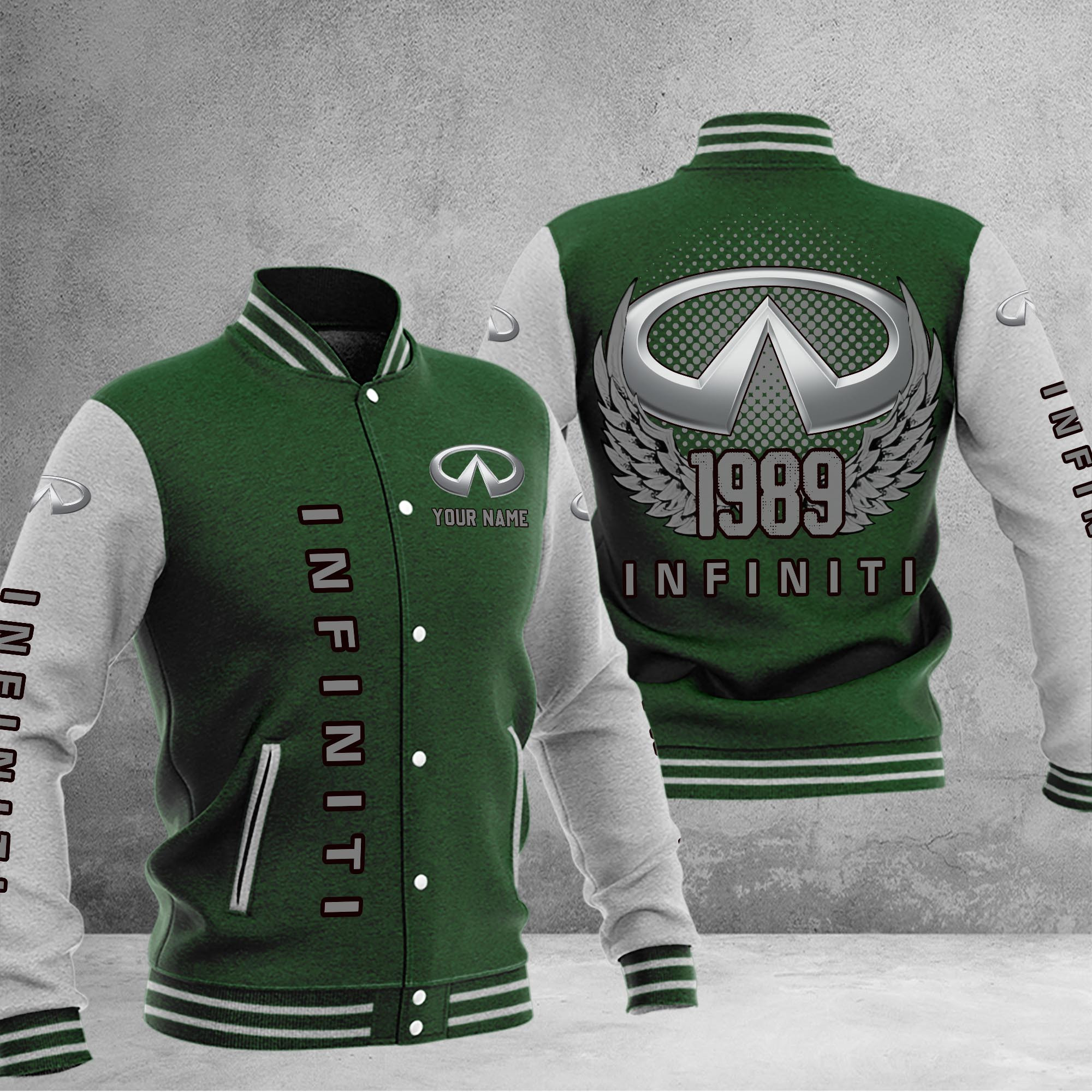 Infiniti DMHJ1049 Baseball Jacket Multicolor - Famjoys Infiniti DMHJ1049 Baseball Jacket Multicolor - Famjoys