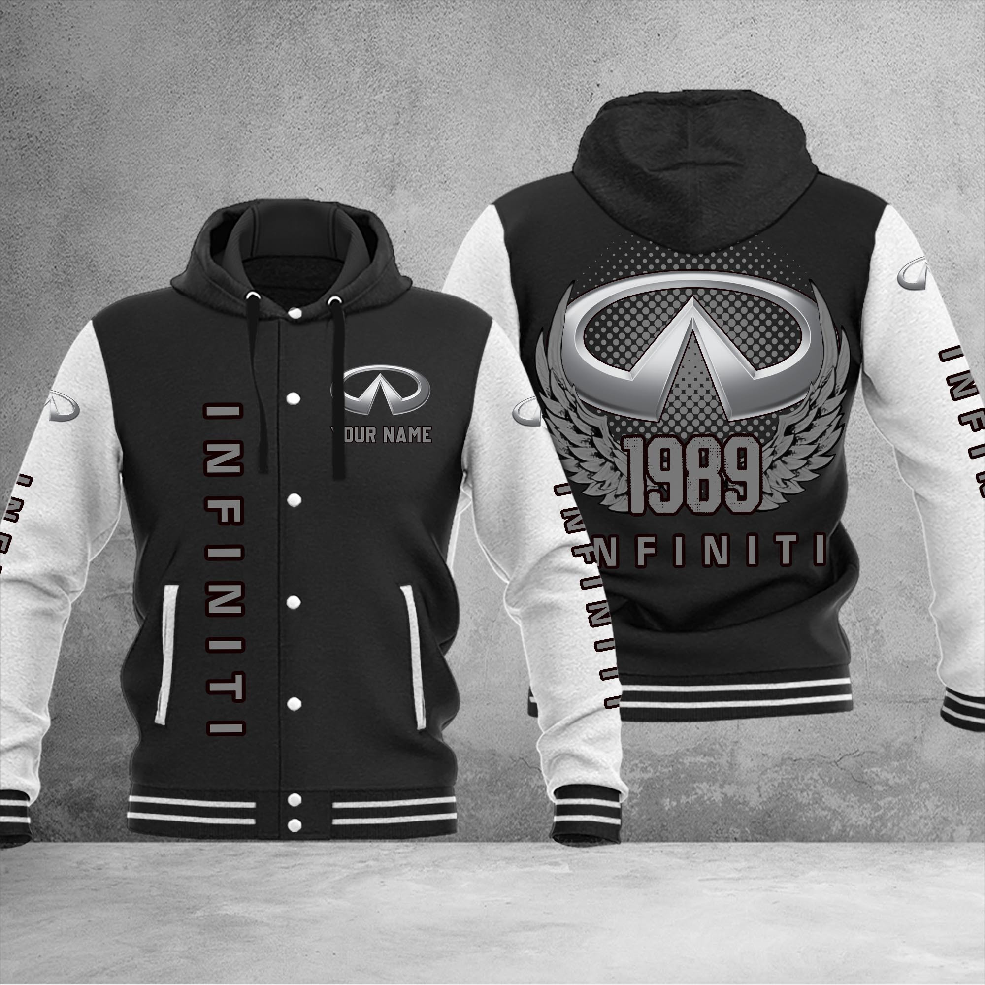 Infiniti DMHJ1049 Baseball Jacket Multicolor - Famjoys Infiniti DMHJ1049 Baseball Jacket Multicolor - Famjoys