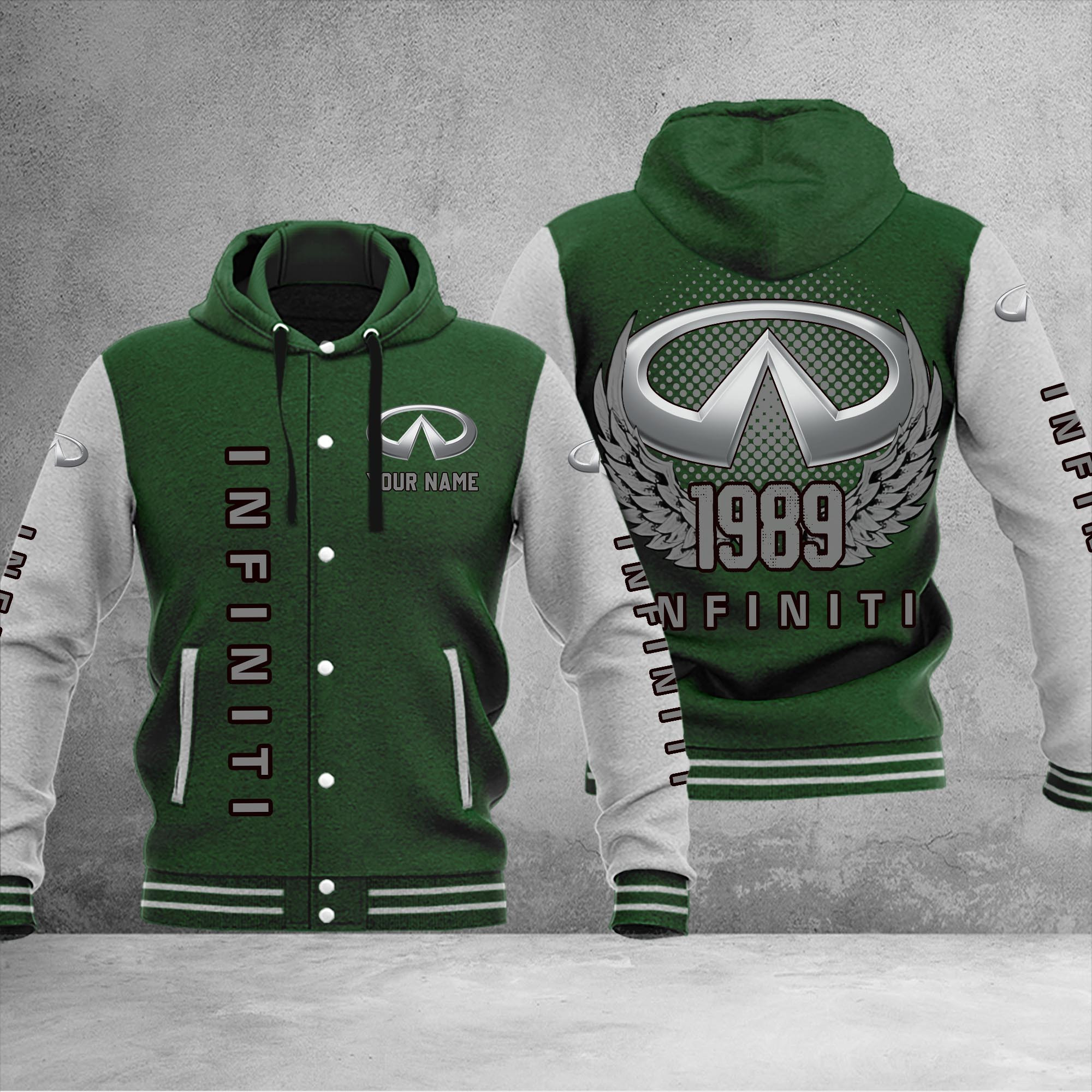 Infiniti DMHJ1049 Baseball Jacket Multicolor - Famjoys Infiniti DMHJ1049 Baseball Jacket Multicolor - Famjoys