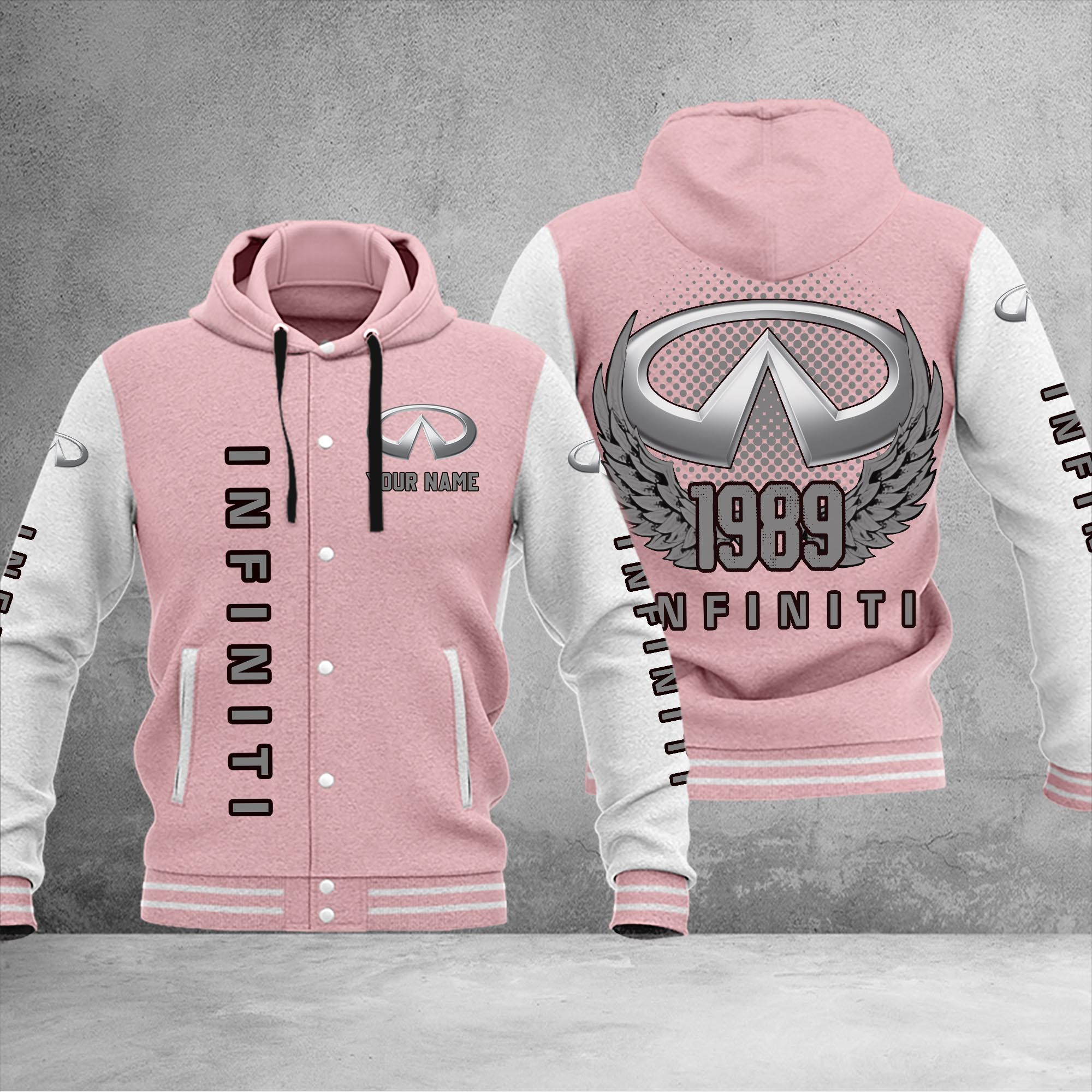 Infiniti DMHJ1049 Baseball Jacket Multicolor - Famjoys Infiniti DMHJ1049 Baseball Jacket Multicolor - Famjoys
