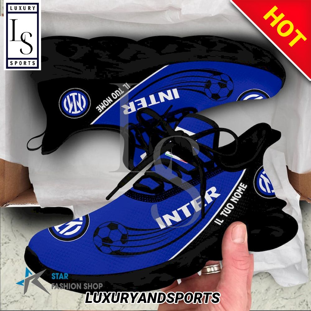 Inter Calcio Serie A Custom Name Max Soul Shoes - Famjoys Inter Calcio Serie A Custom Name Max Soul Shoes - Famjoys