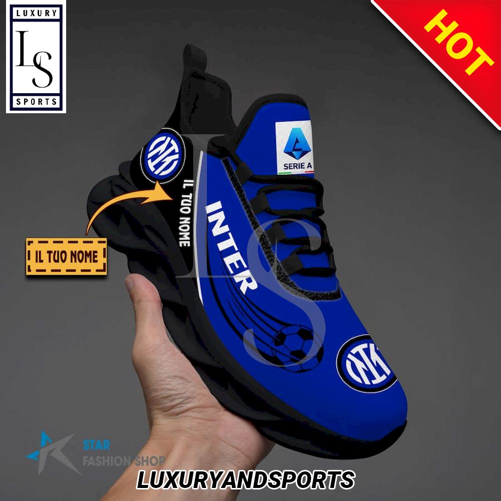 Inter Calcio Serie A Custom Name Max Soul Shoes - Famjoys Inter Calcio Serie A Custom Name Max Soul Shoes - Famjoys