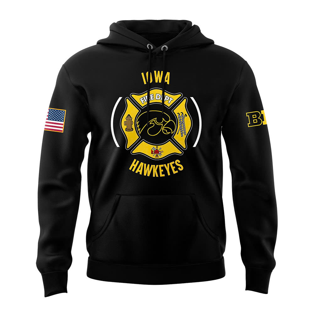 Iowa Hawkeye Football x Firefighter Appreciation Night Premium Pullover Hoodie - Famjoys Iowa Hawkeye Football x Firefighter Appreciation Night Premium Pullover Hoodie - Famjoys