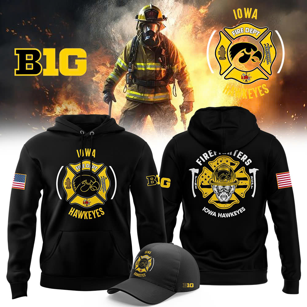 Iowa Hawkeye Football x Firefighter Appreciation Night Premium Pullover Hoodie - Famjoys Iowa Hawkeye Football x Firefighter Appreciation Night Premium Pullover Hoodie - Famjoys