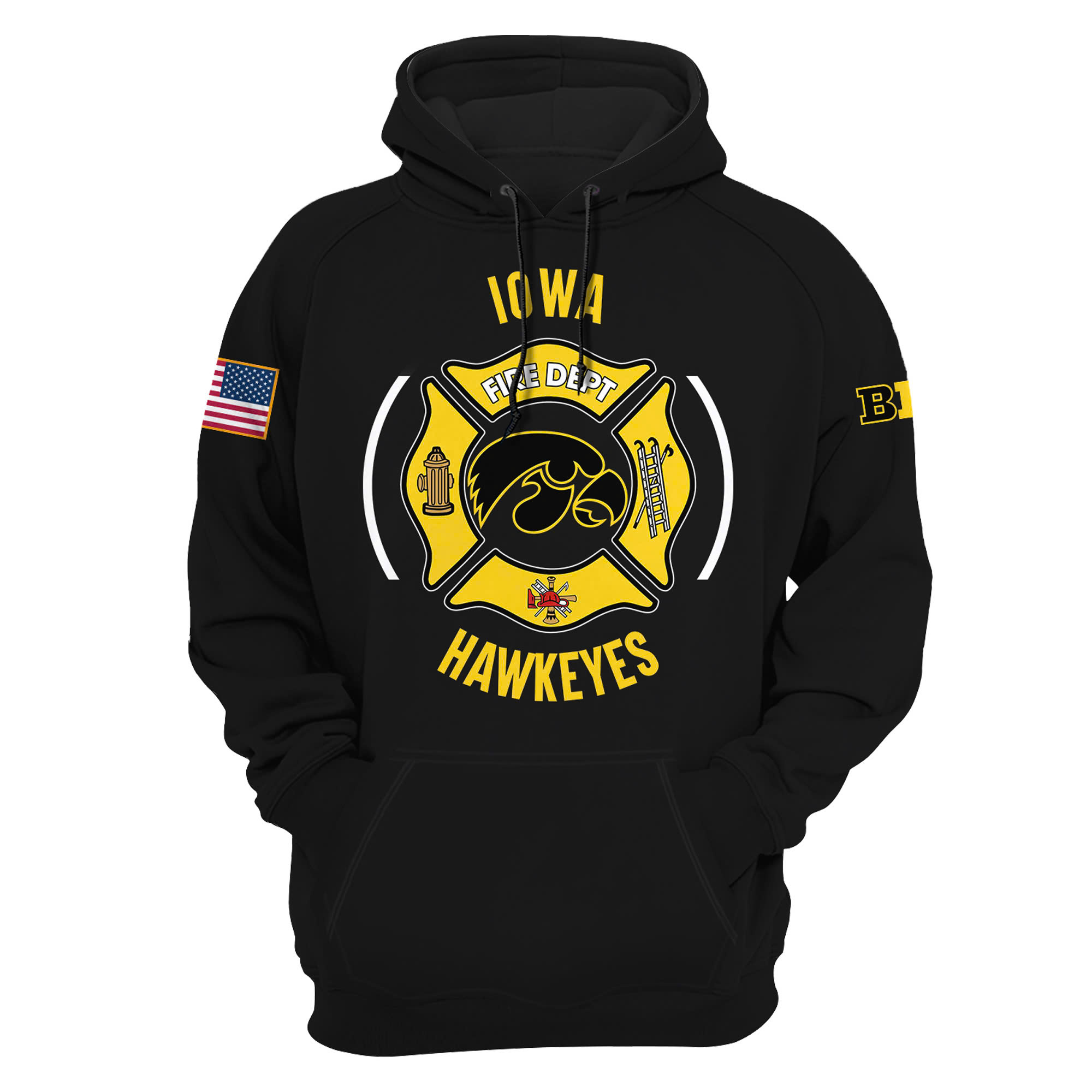 Iowa Hawkeye Football x Firefighter Appreciation Night Premium Pullover Hoodie - Famjoys Iowa Hawkeye Football x Firefighter Appreciation Night Premium Pullover Hoodie - Famjoys