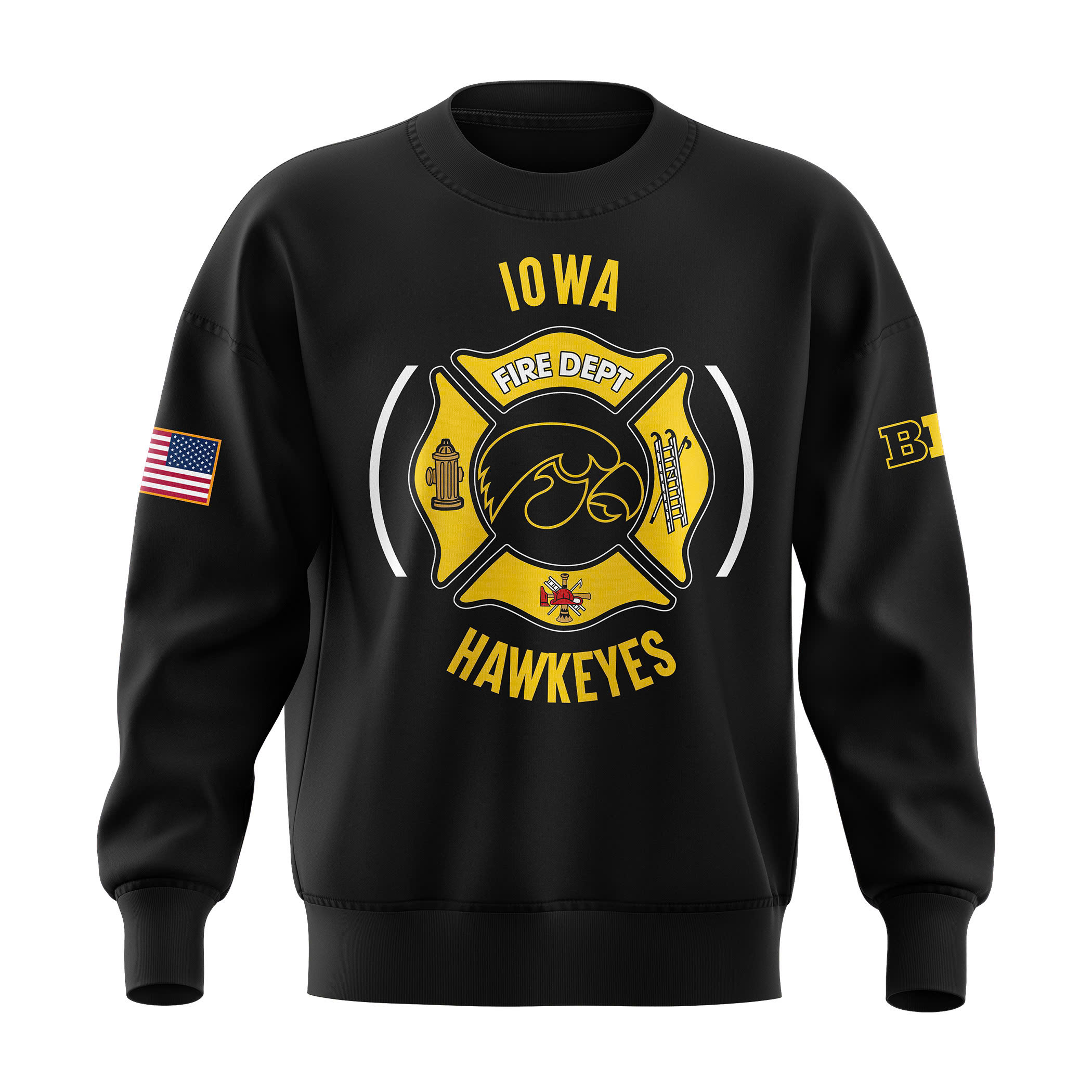 Iowa Hawkeye Football x Firefighter Appreciation Night Premium Sweatshirt - Famjoys Iowa Hawkeye Football x Firefighter Appreciation Night Premium Sweatshirt - Famjoys