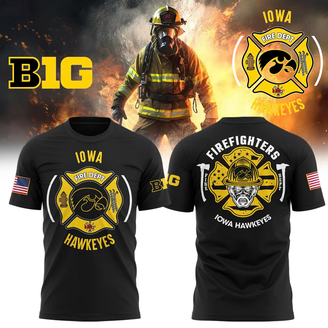 Iowa Hawkeye Football x Firefighter Appreciation Night Premium Tee - Famjoys Iowa Hawkeye Football x Firefighter Appreciation Night Premium Tee - Famjoys