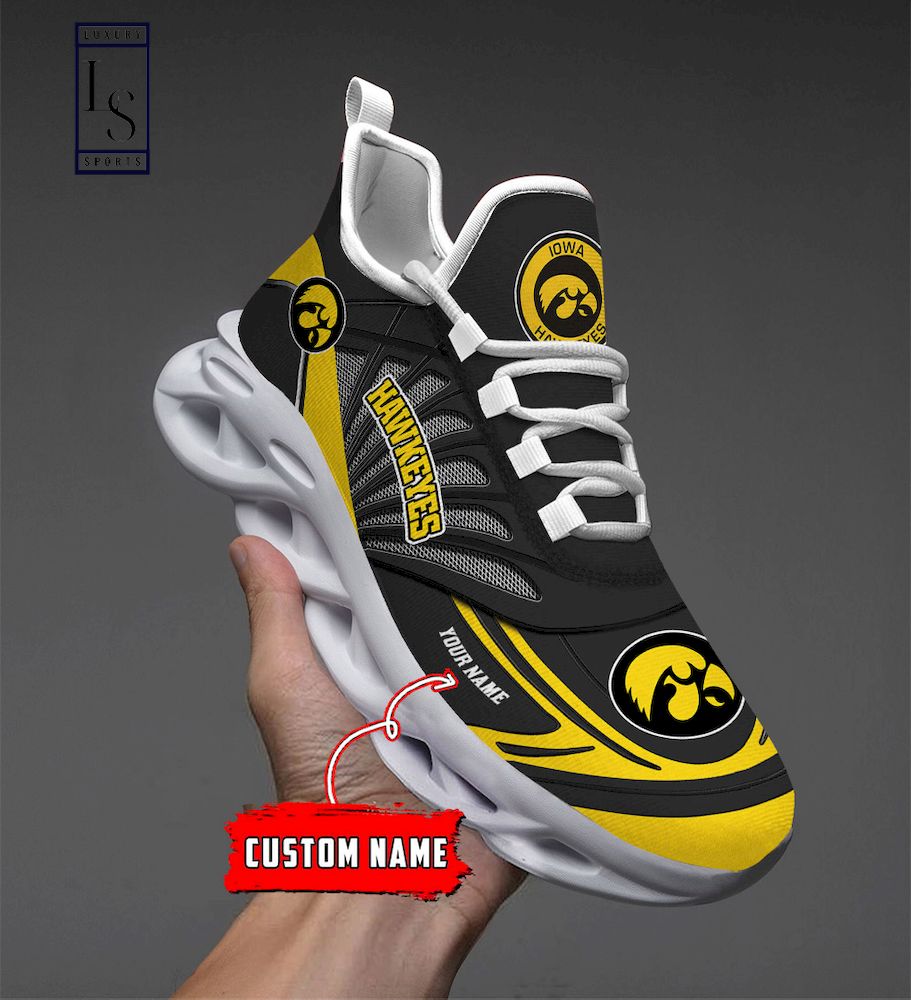 Iowa Hawkeyes Custom Name Max Soul Shoes - Famjoys Iowa Hawkeyes Custom Name Max Soul Shoes - Famjoys