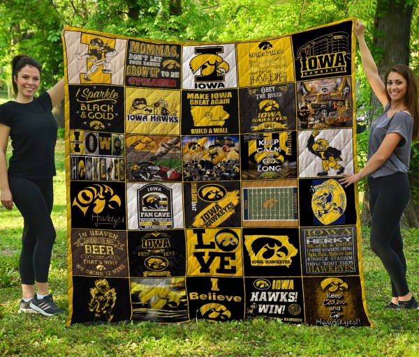 Iowa Hawkeyes Quilt Blanket - Famjoys Iowa Hawkeyes Quilt Blanket - Famjoys