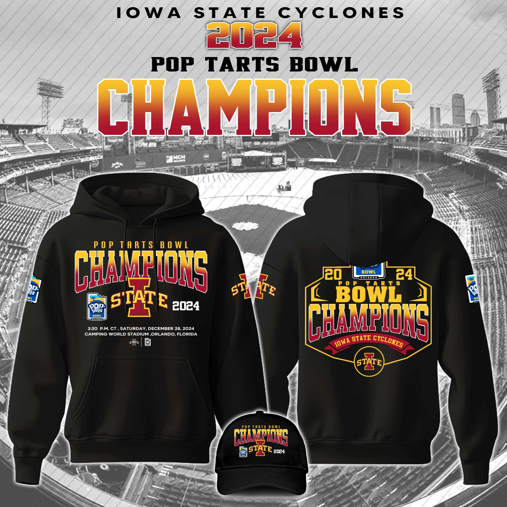 Iowa State Bowl Champion Hoodie Version - Famjoys Iowa State Bowl Champion Hoodie Version - Famjoys
