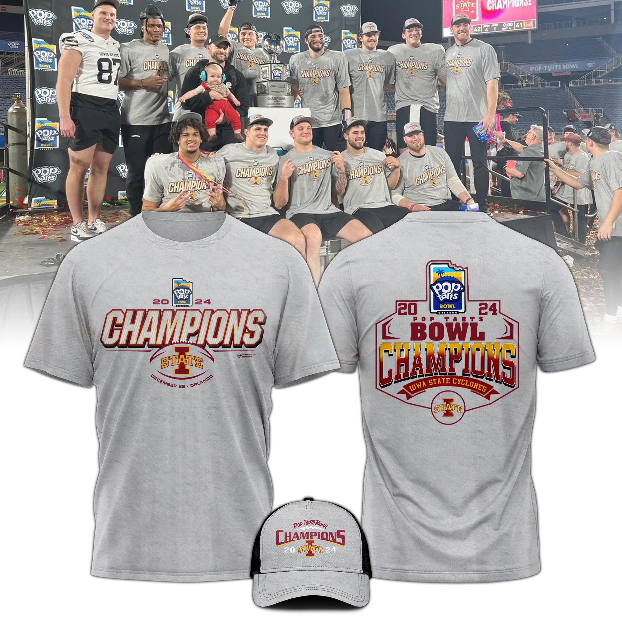 Iowa State Bowl Champion Tshirt - Famjoys Iowa State Bowl Champion Tshirt - Famjoys